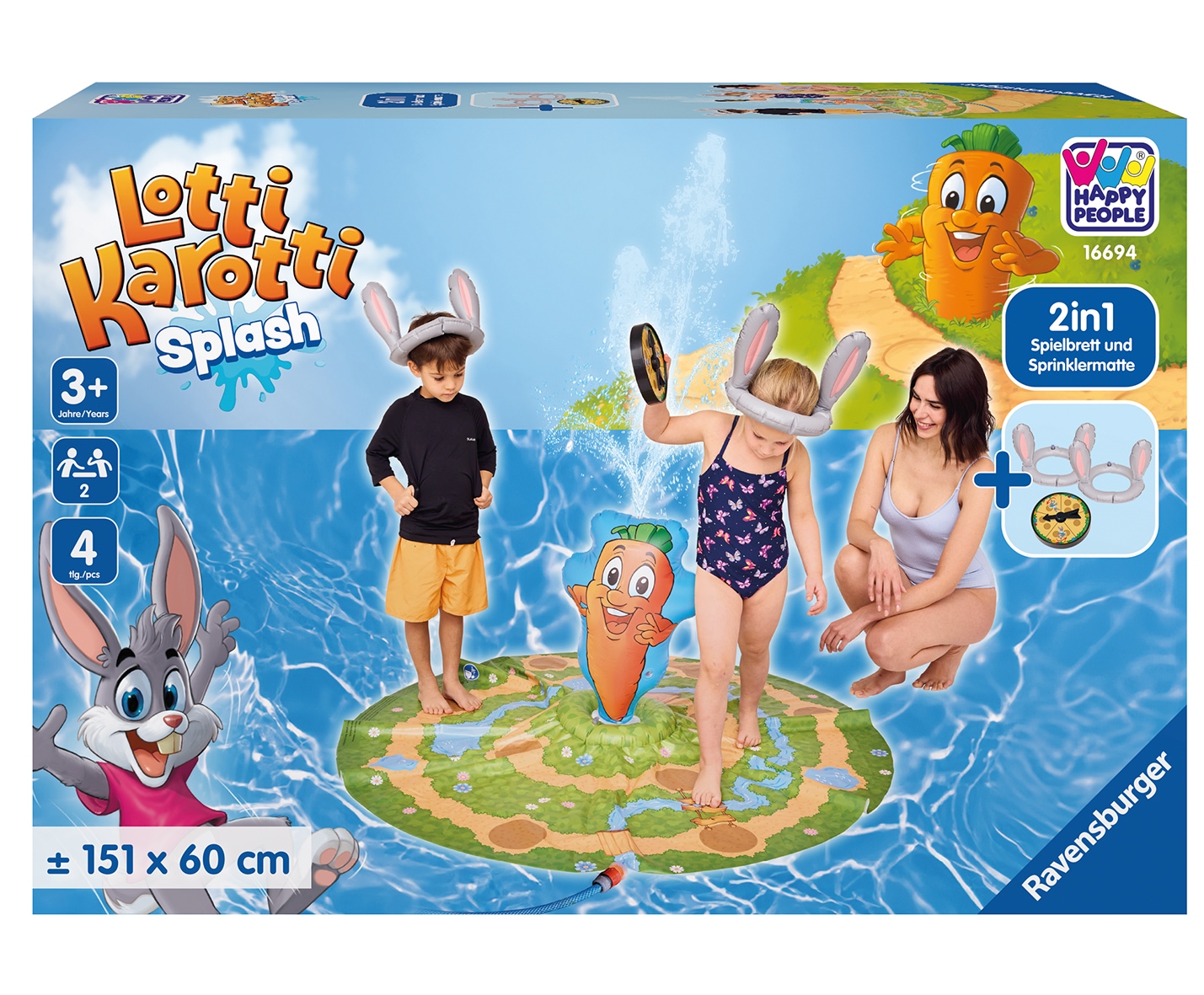 Happy People Spiel-Wassersprenkler »Ravensburger LottiKarotti« mit Spritzfunktion