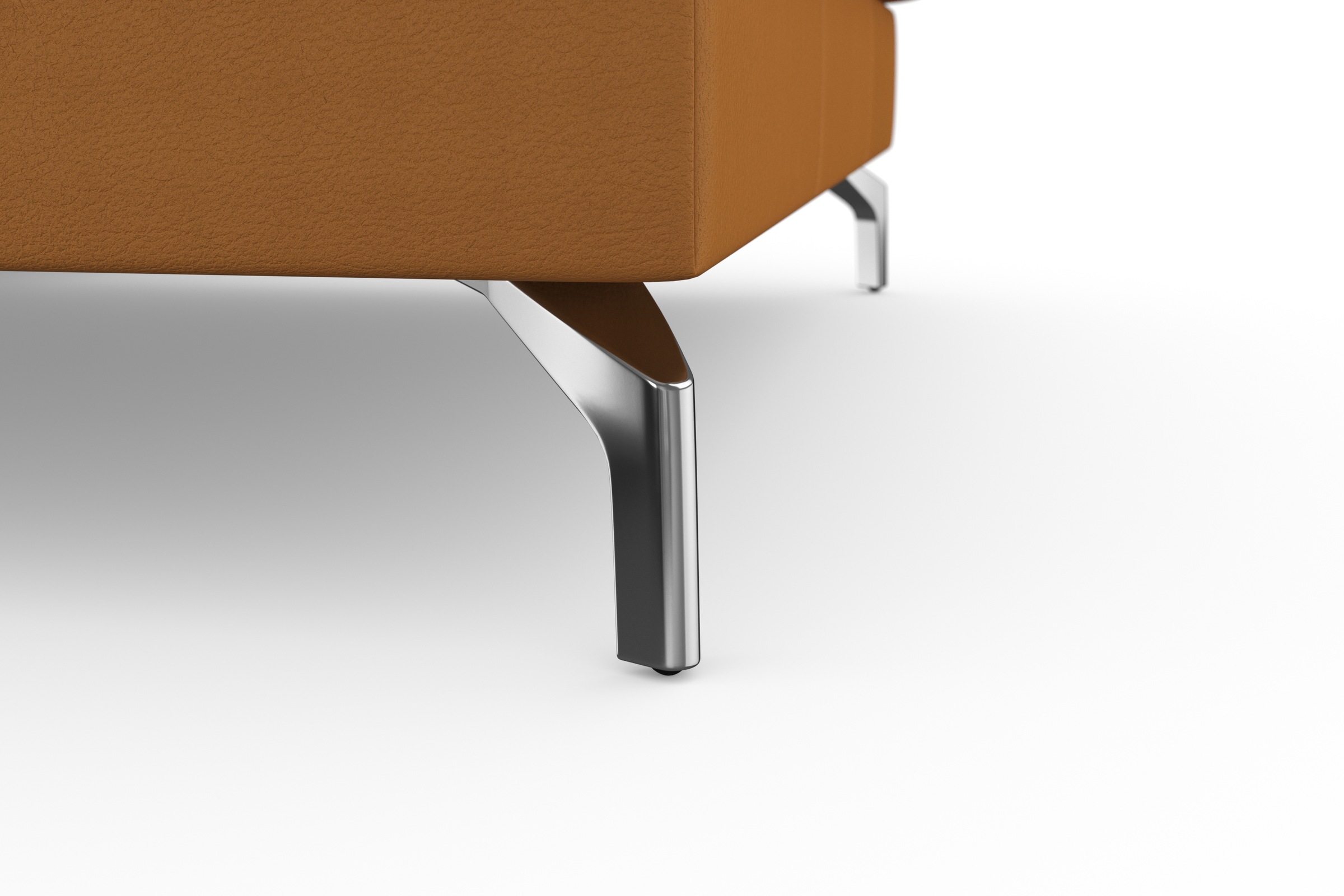 sit&more Ecksofa »Bendigo L-Form«, inklusive Sitztiefenverstellung, Bodenfreiheit 12 cm, in 2 Fußfarben