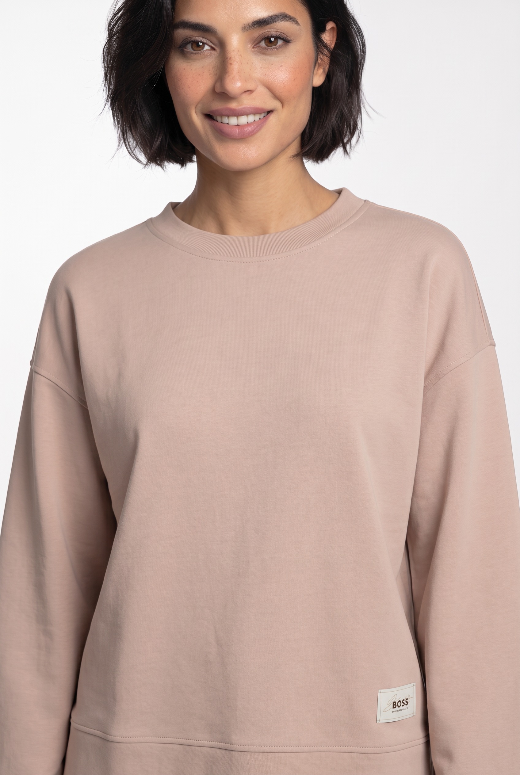 BOSS ORANGE Sweatshirt »Every Premium Damenmode«, mit weiten Ärmeln, Relaxed Fit
