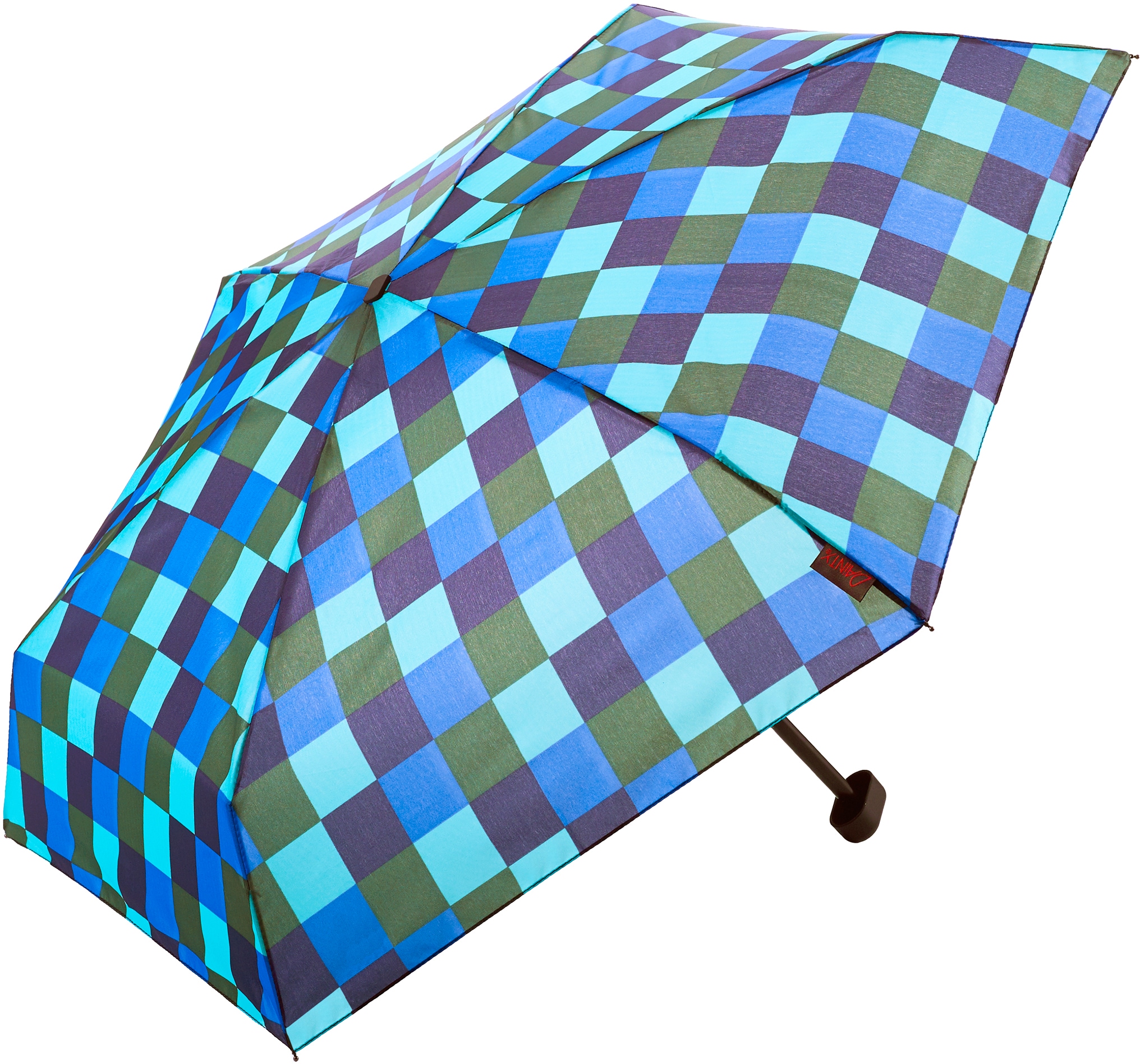 »Dainty, kaufen Taschenregenschirm extra und grün«, bequem flach blau kurz EuroSCHIRM® Karo
