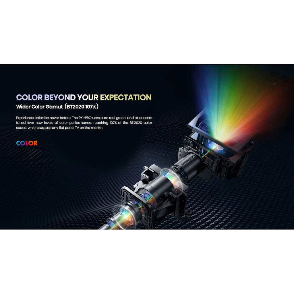 Hisense Beamer »PX1-Pro 90-130 Zoll Trichroma Laser Projektor«