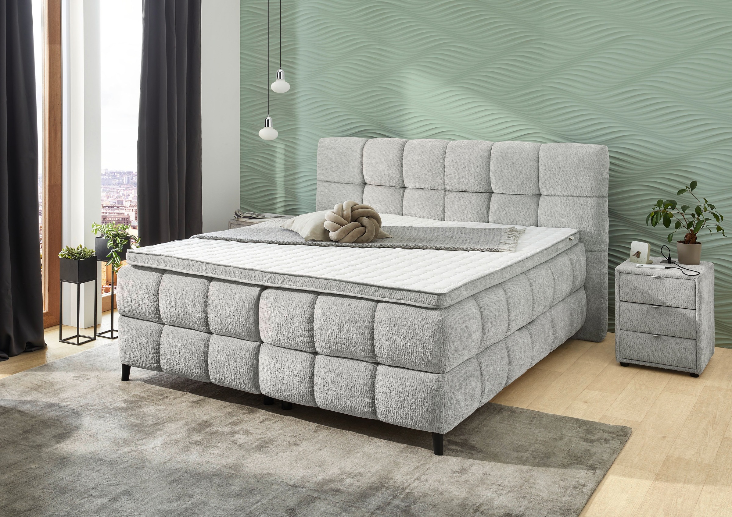 Jockenhöfer Gruppe Boxbett »Molly in der Breite 180cm, inkl. Bettkasten« 7- günstig online kaufen