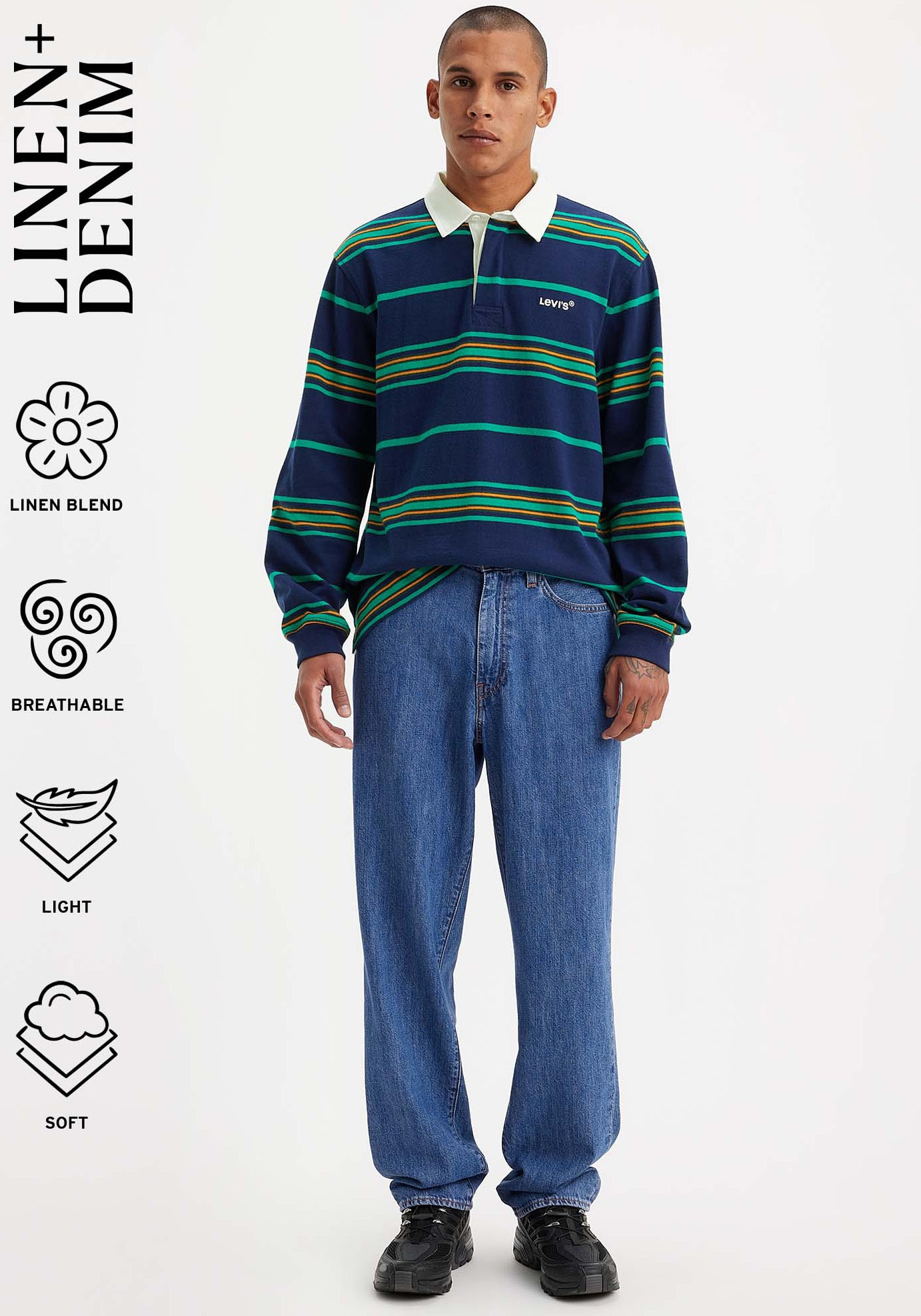 Levi's® Loose-fit-Jeans »568 STAY LOOSE«, mit Leinenanteil
