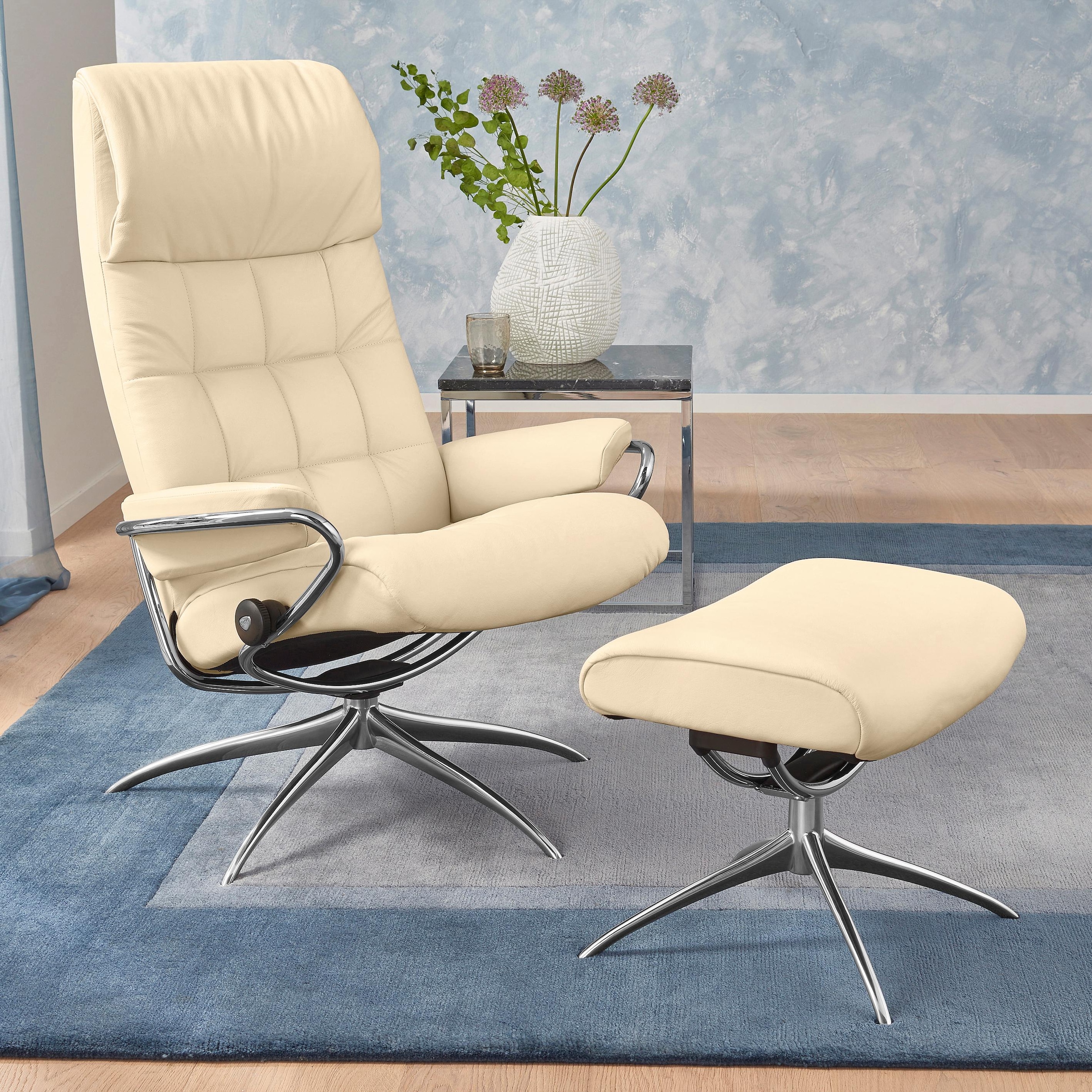 Stressless "London" Set, Relaxsessel mit Hocker, mit Hocker, High Back, mit günstig online kaufen