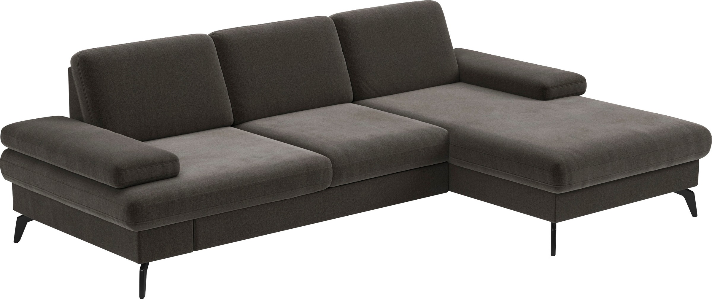 sit&more Ecksofa »Morris L-Form, inkl. Sitztiefenverstellung«, wahlweise mit Armteilverstellung, Bettfunktion & Bettkasten