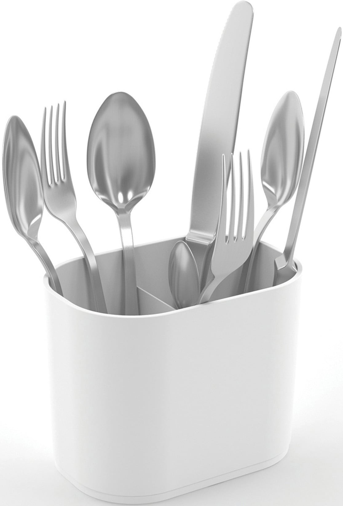 Joseph Joseph Geschirrständer ausziehbar, herausnehmbare Besteckschale, rutschfeste Füße, Kunststoff