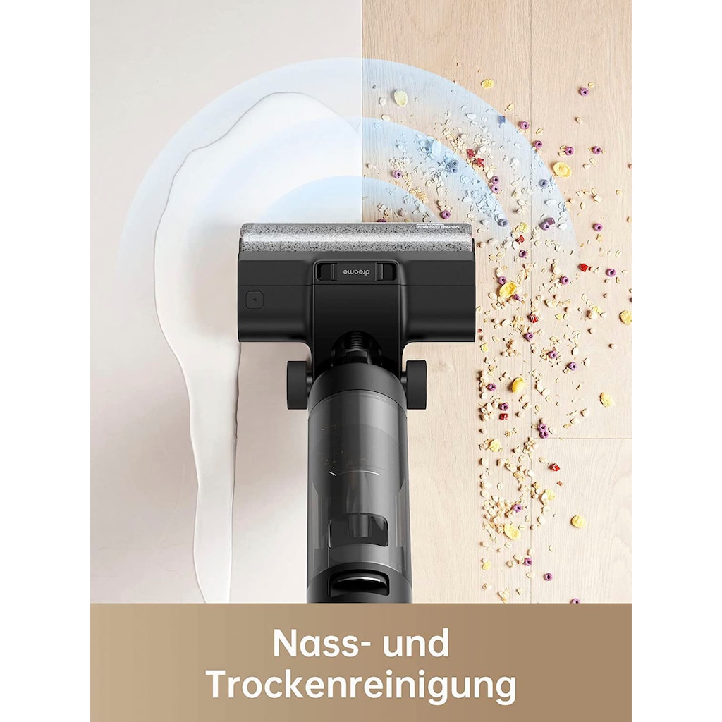 Dreame Nass-Trocken-Akkusauger »Dreame H12 Pro, lange Reinigungsdauer, leistungsstarke Zugkraft«, Selbstreinigungsfunktion, verbesserte Reinigung von Ecken und Kanten