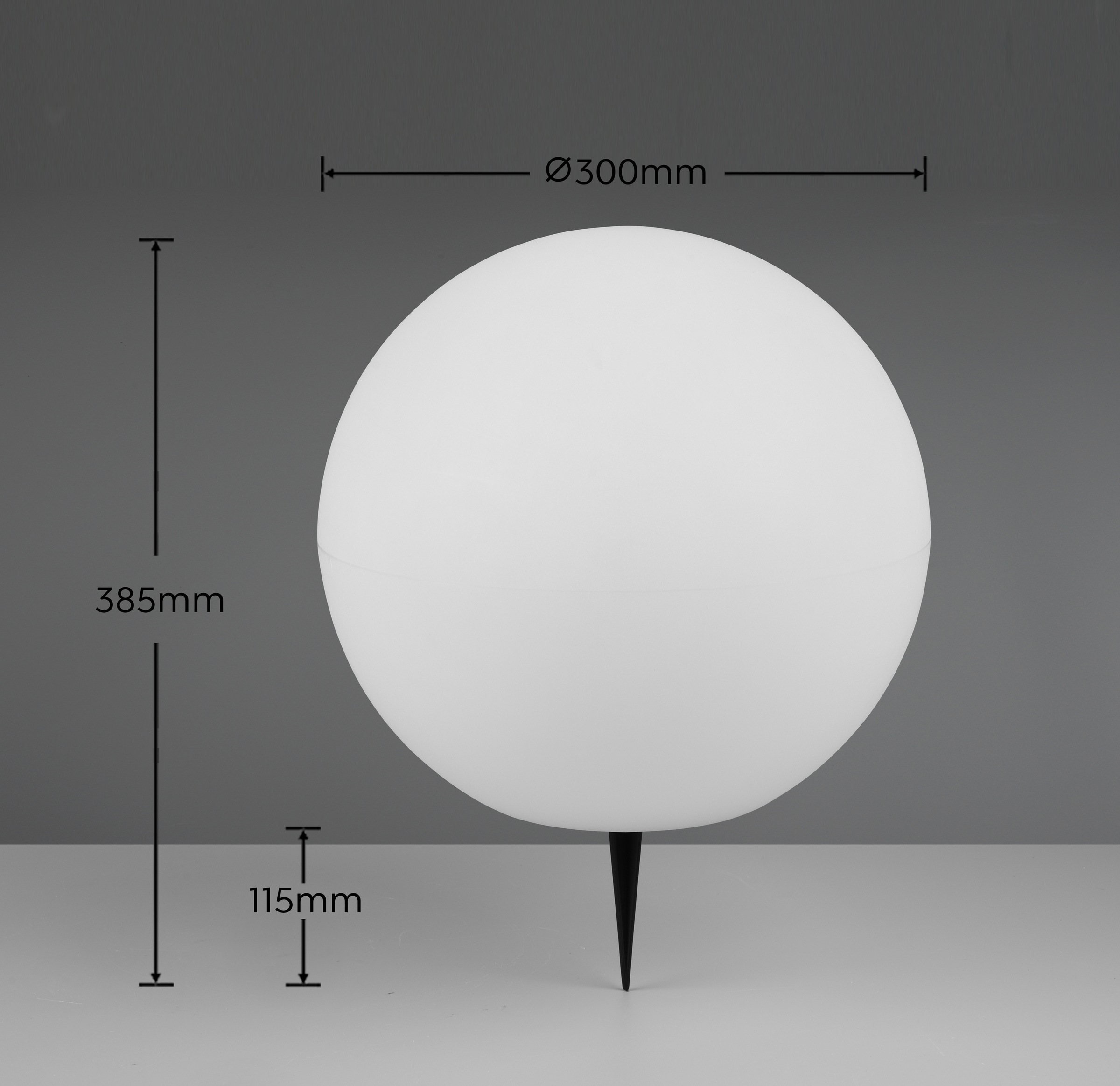REALITY Leuchten LED Solarleuchte »MELO, Kugel Gartenleuchte Akku Solar, mit Erdspieß, Fernbedienung«, 1 flammig, Leuchtmittel LED-Board | LED fest integriert, Solar Kugellampe, RGB Farbwechsel, Dämmerungssensor, Memoryfunktion