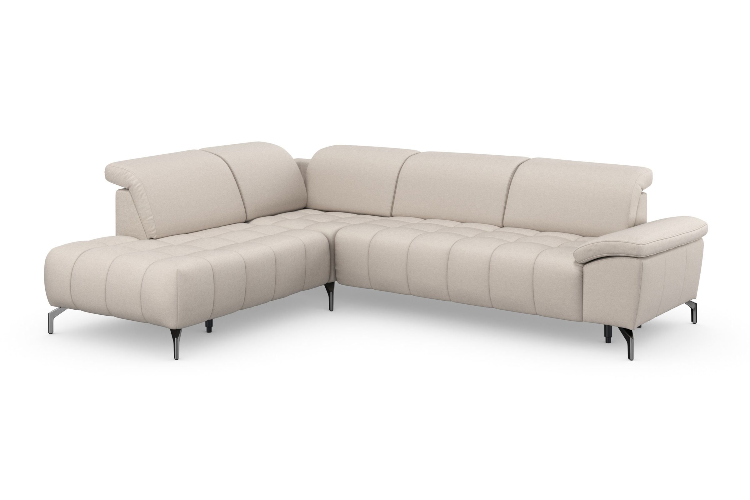 sit&more Ecksofa »Cool L-Form«, wahlweise mit Kopfteilverstellung und Vorziehsitz motorisch