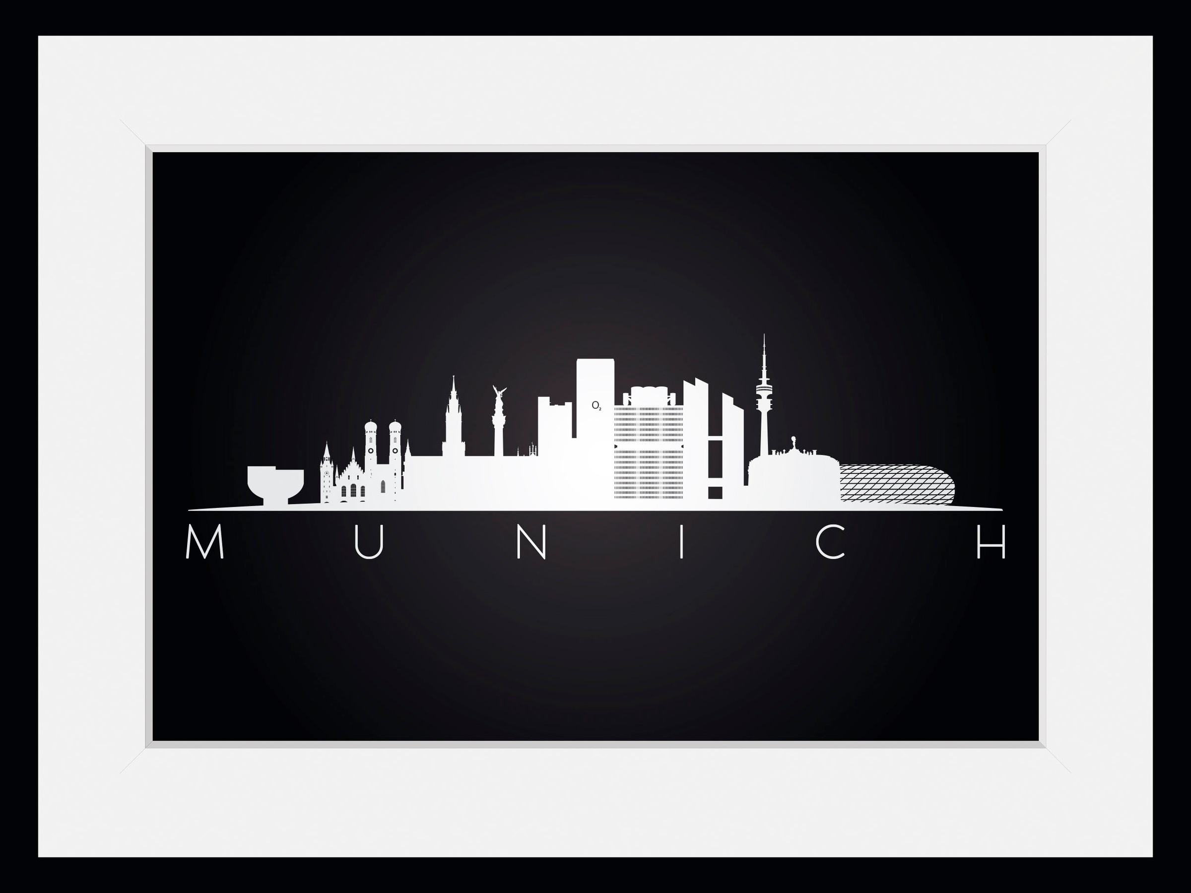 queence Bild »Munich Sehenswürdigkeiten«, Städte-Schriftzug-Deutschland-Sta günstig online kaufen