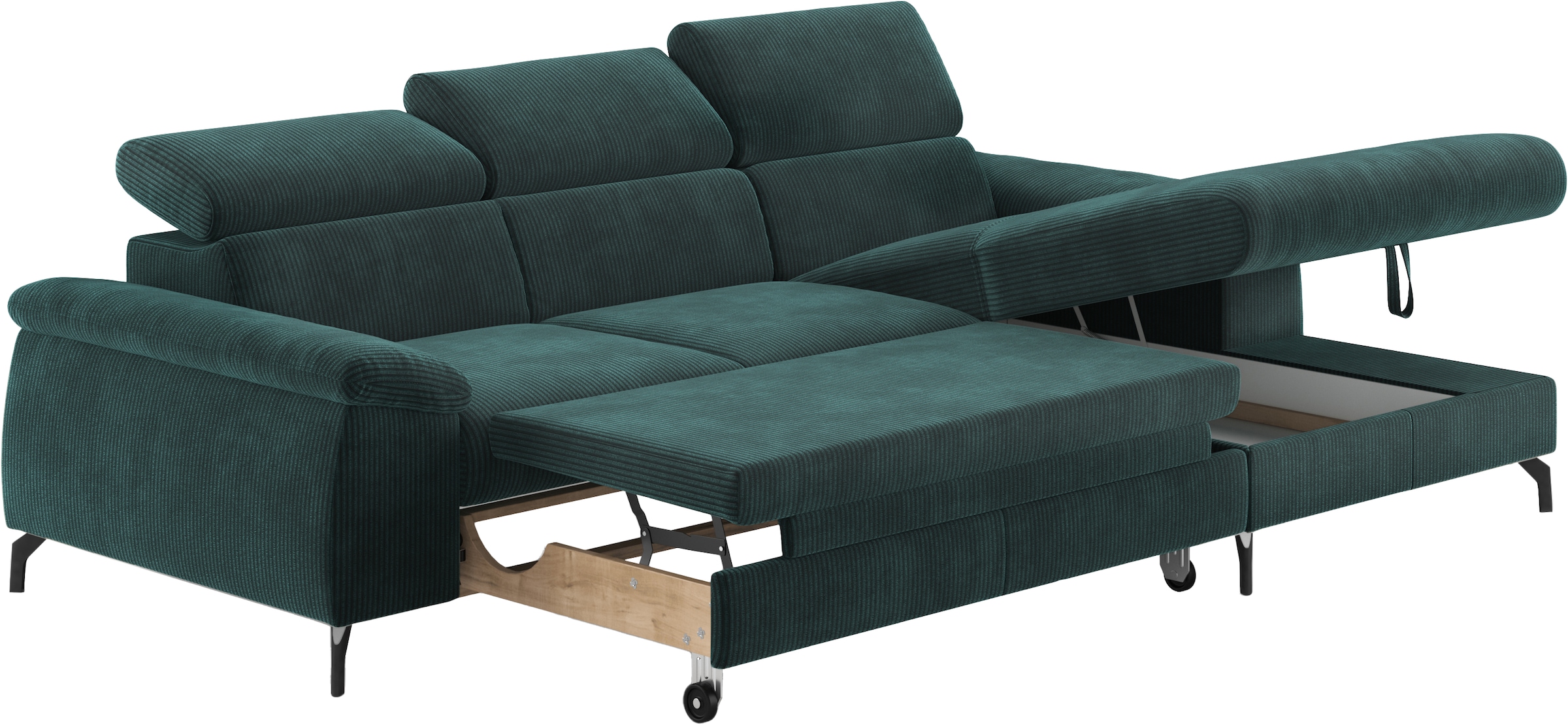 COTTA Ecksofa »Kitty L-Form«, mit Kopfteilverstellung, wahlweise mit Bettfunktion & Bettkasten