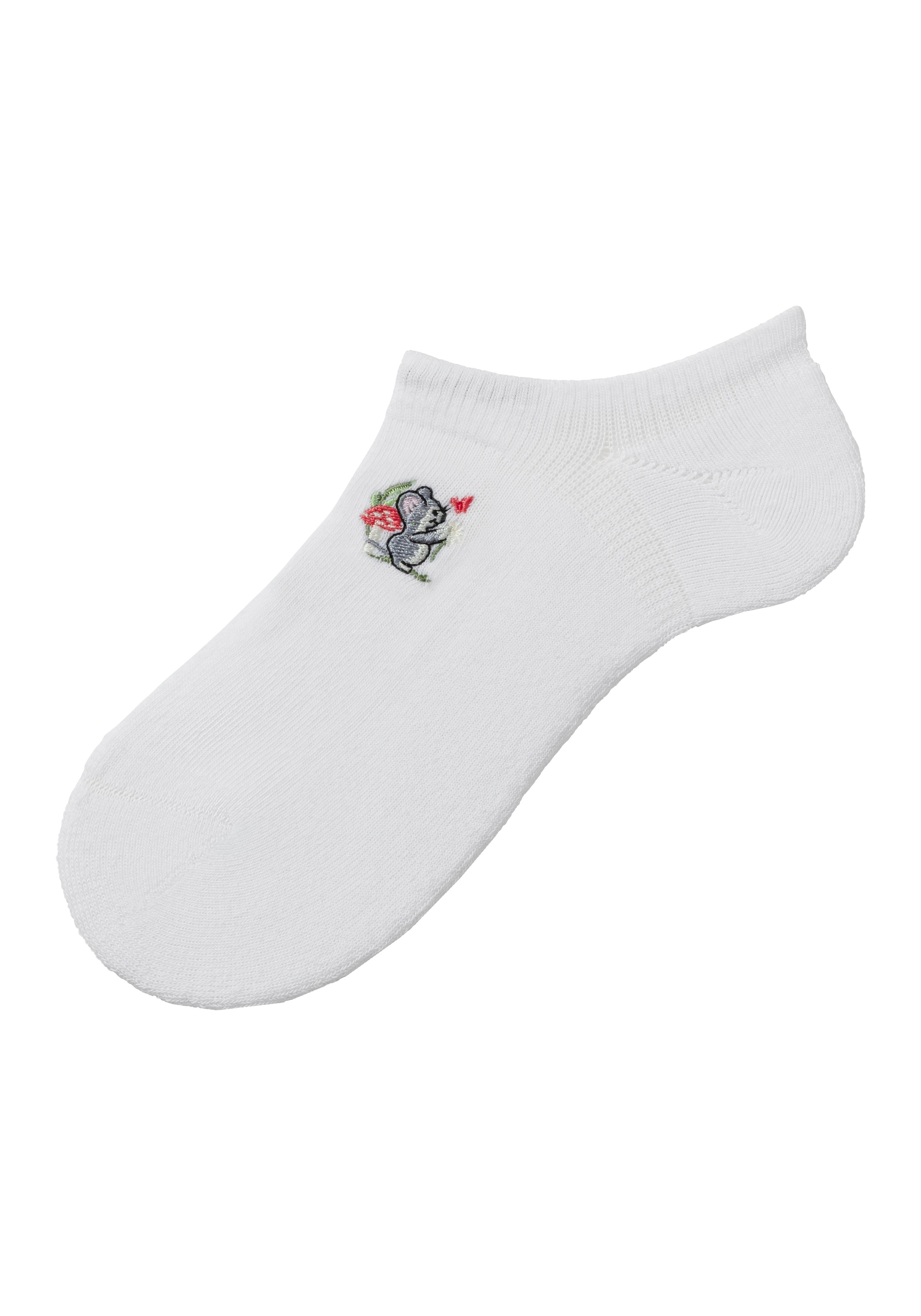 H.I.S Sneakersocken Packung, 5 Paar tlg. mit kleiner Stickerei