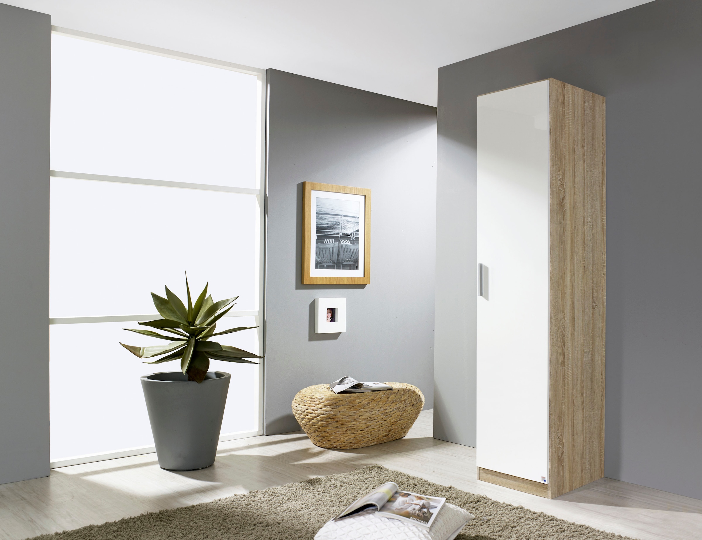 rauch Drehtürenschrank »Kleiderschrank Schrank Garderobe Schlafzimmerschrank CELLE«, in 4 Breiten und 2 Höhen, optional mit Schubkästen MADE IN GERMANY