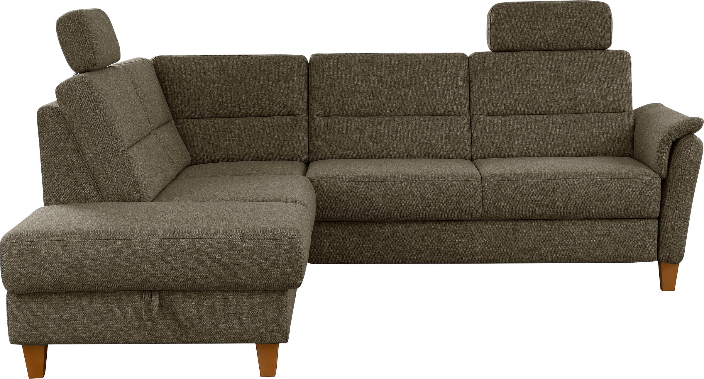 Home affaire Ecksofa »Palmera L-Form«, Federkern, wahlweise mit Bettfunktion und mit/ohne Stauraum