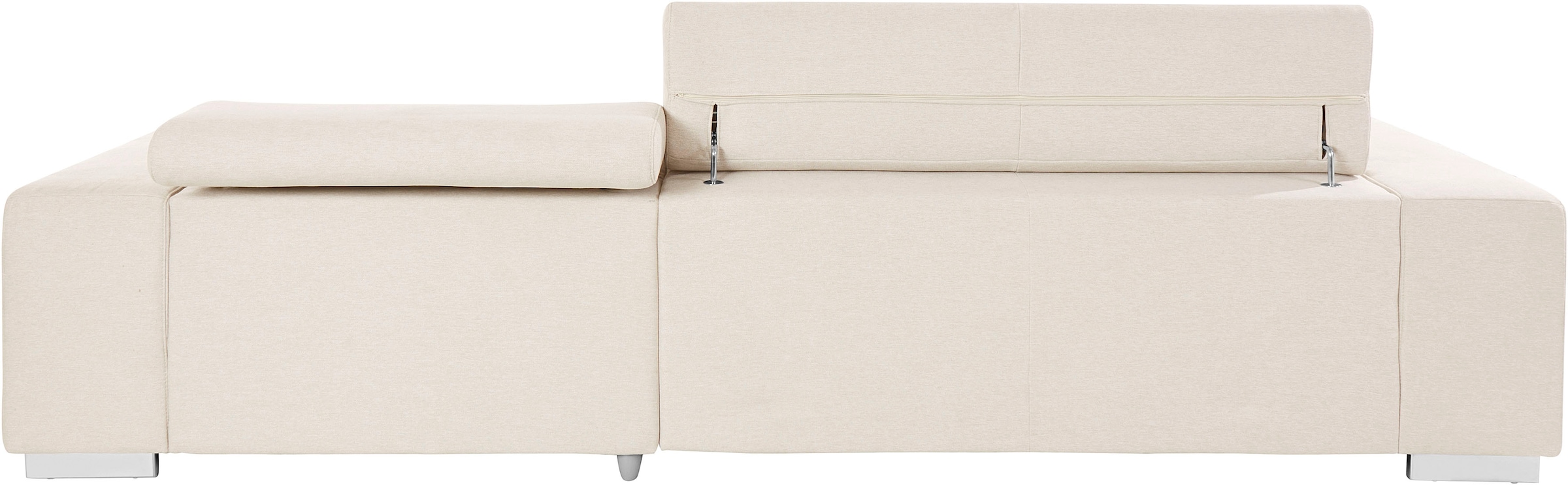 COTTA Ecksofa »Orion L-Form«, mit Kopfteilverstellung & 3 Nierenkissen