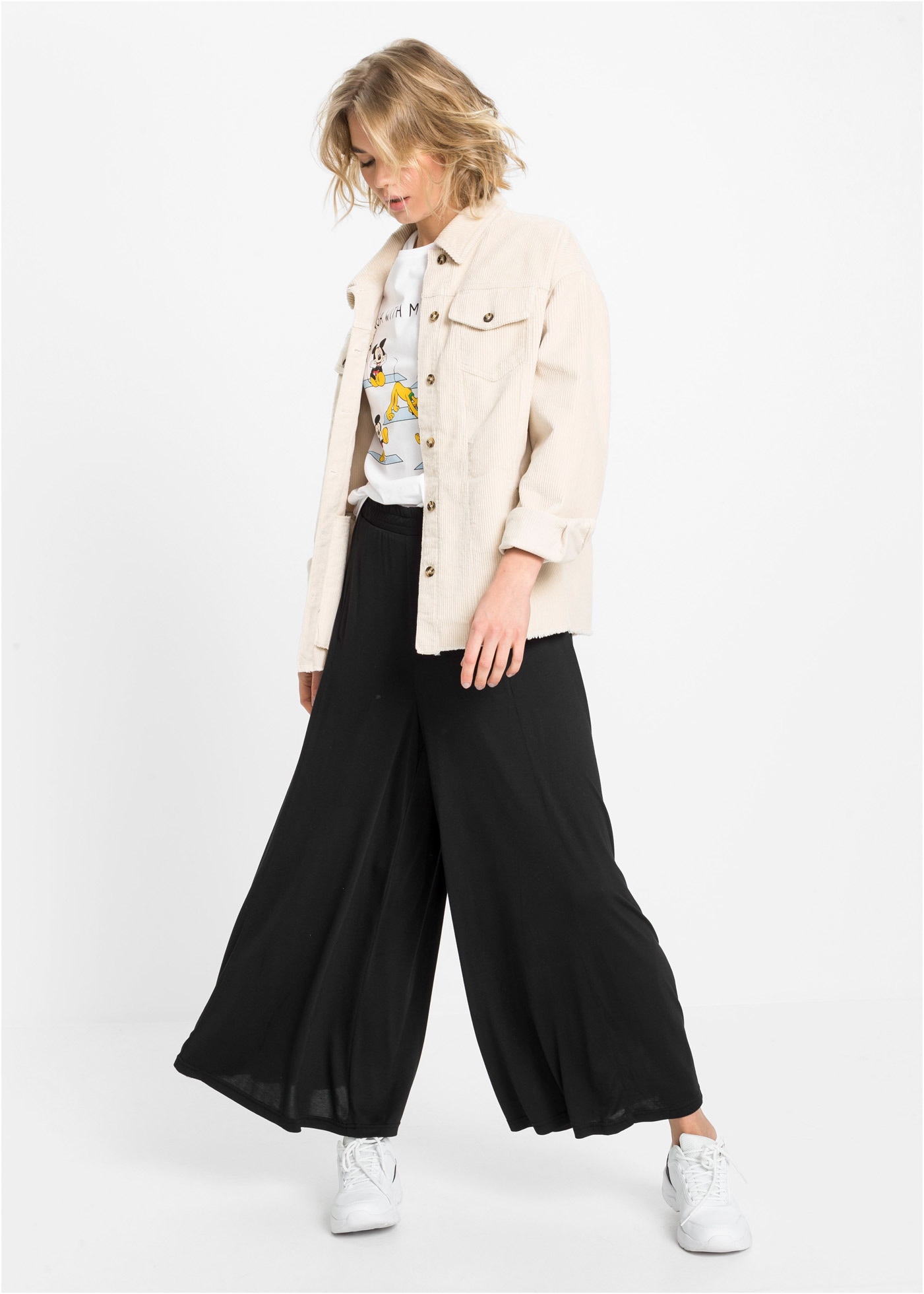 bonprix Culotte »Jersey-Culotte mit weitem Bein«  Jersey-Culotte mit weitem Bein