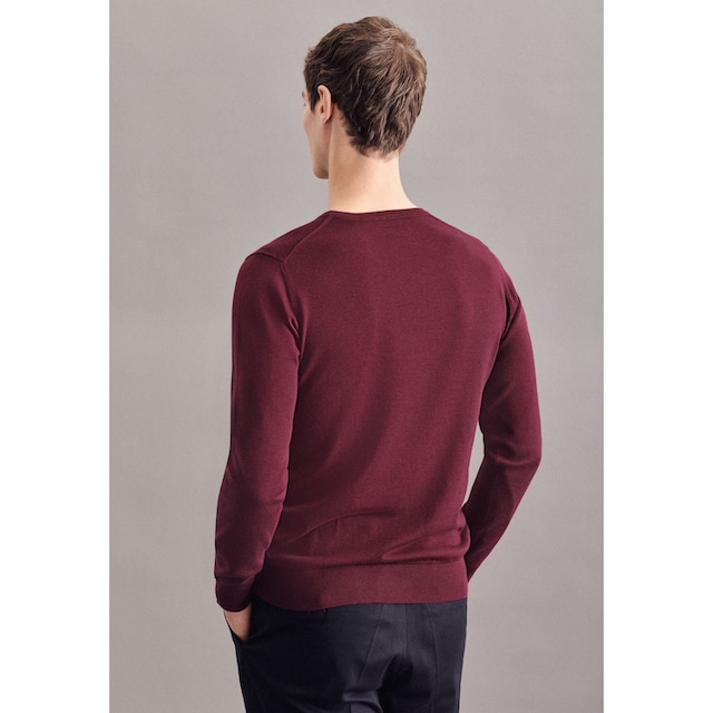 seidensticker V-Ausschnitt-Pullover »Schwarze Rose«, Langarm V-Neck Uni im  Online-Shop bestellen