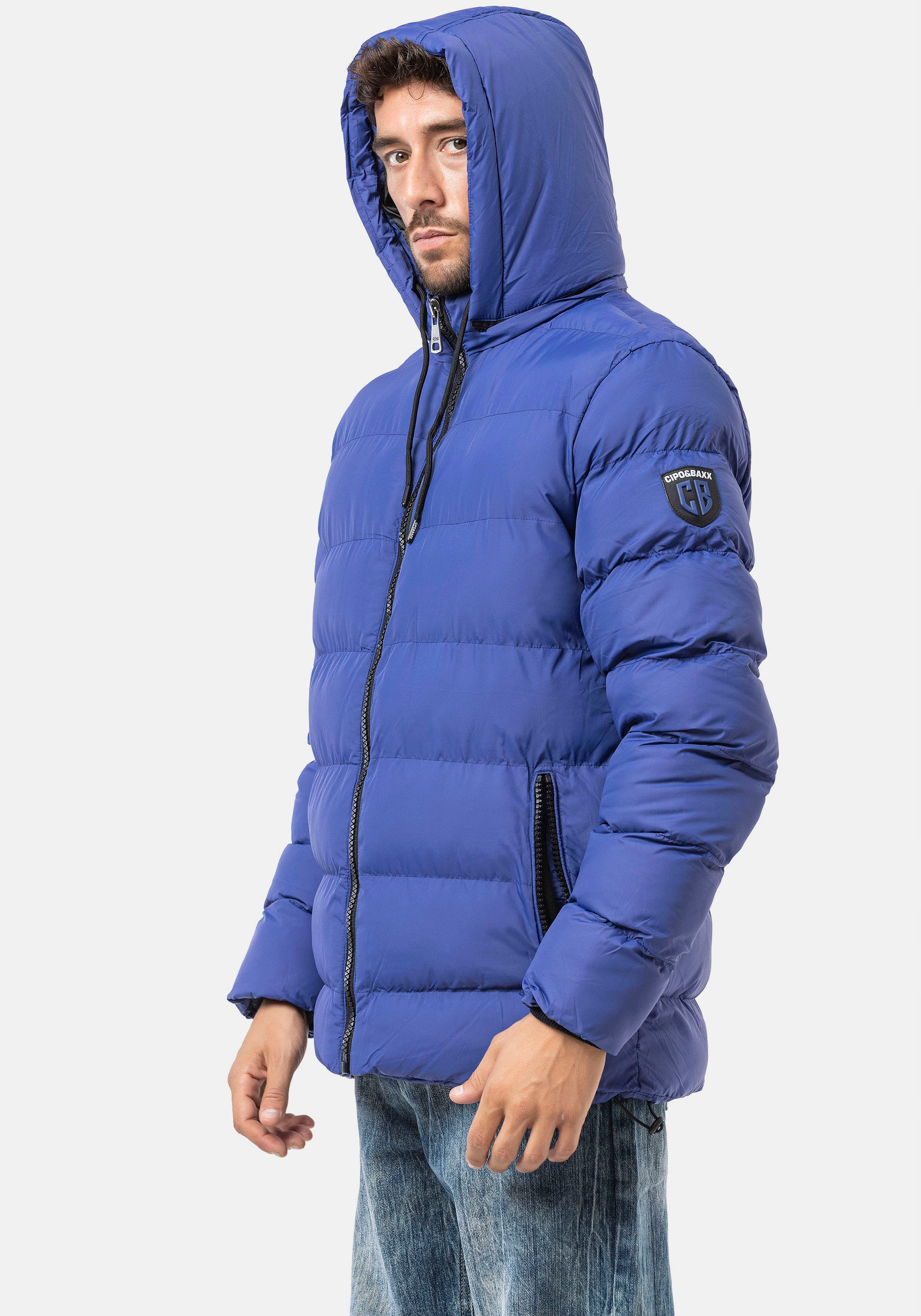 Cipo & Baxx Steppjacke mit Kapuze