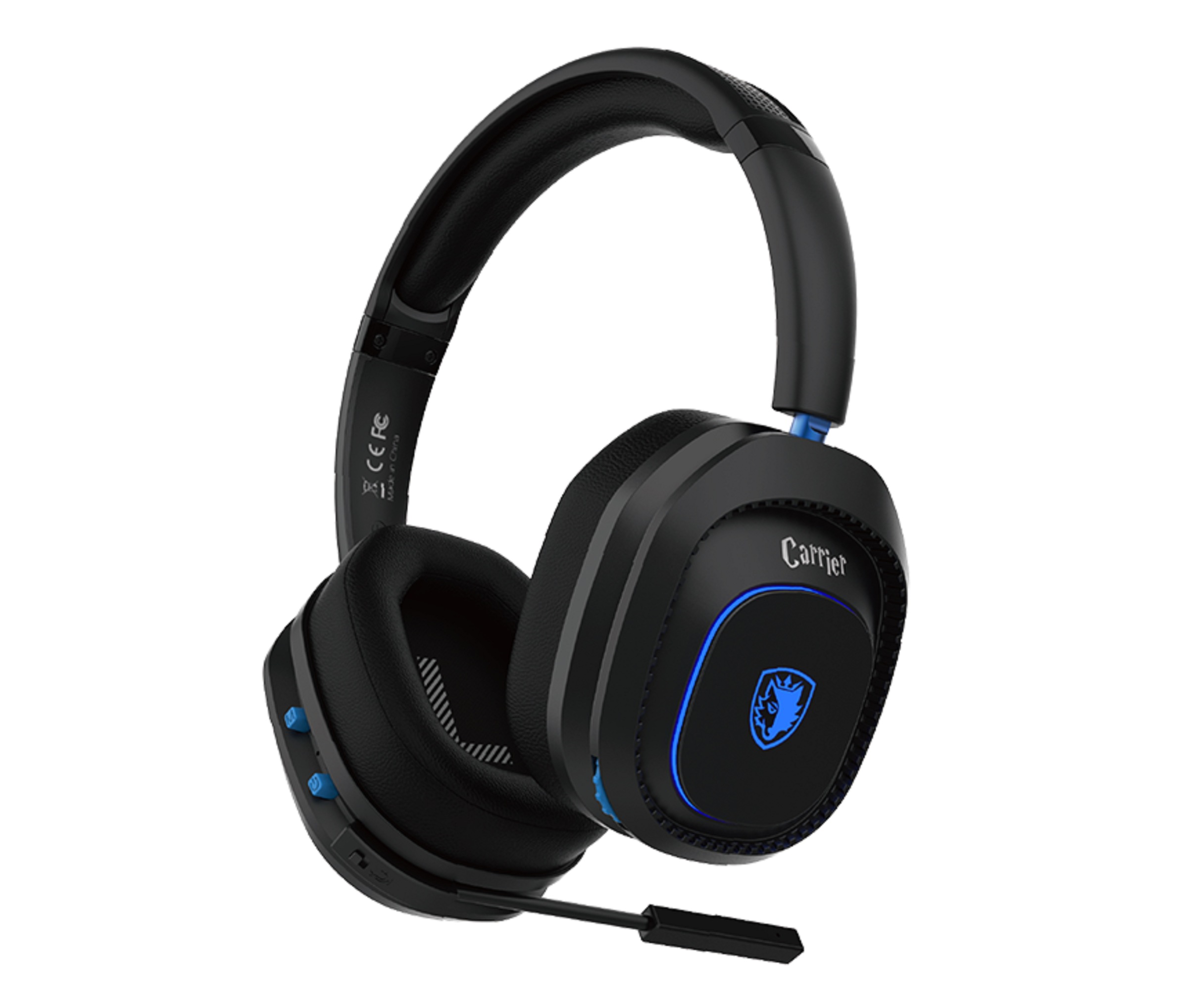 Sades Gaming-Headset »Carrier SA-203«, Rauschunterdrückung, kabellos, Stereo, Over Ear, Bluetooth 5.0, 2,4G, 3,5 mm