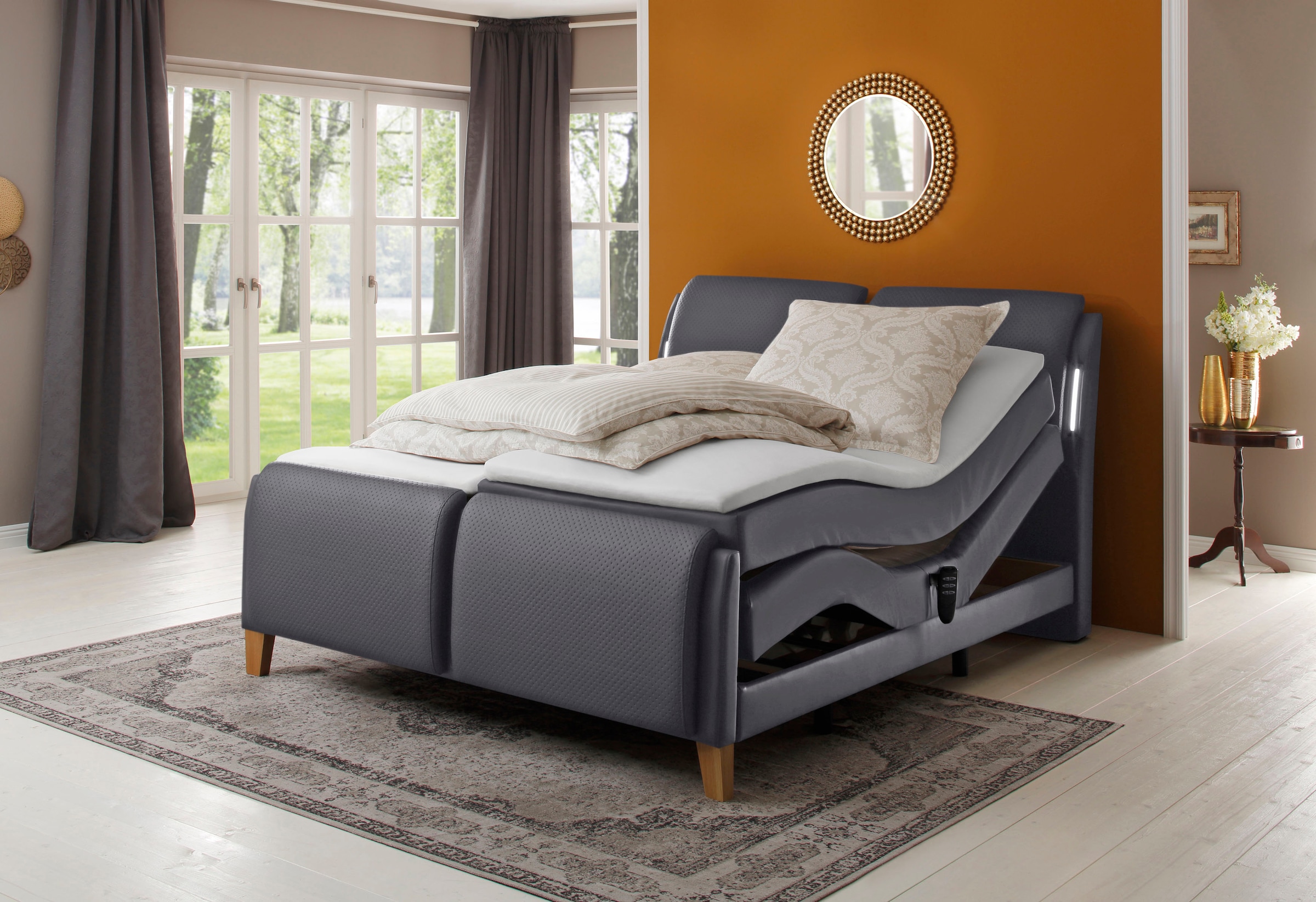 Home affaire Boxspringbett »Messina2«, Liegekomfort elektrisch Verstellbar