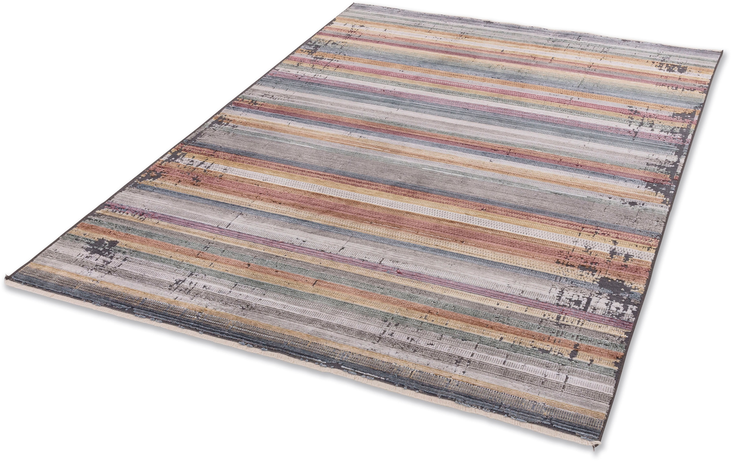 ASTRA Teppich »Calea 231«, rechteckig, 6 mm Höhe, Kurzflor mit Fransen, Hoc günstig online kaufen