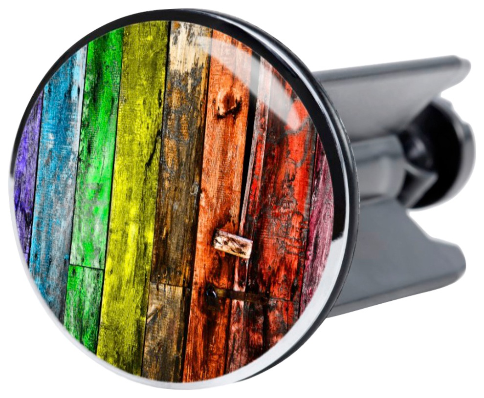 Sanilo Badaccessoire-Set »Rainbow«, (Komplett-Set, 3 tlg.), bestehend aus WC-Sitz, Badteppich und Waschbeckenstöpsel