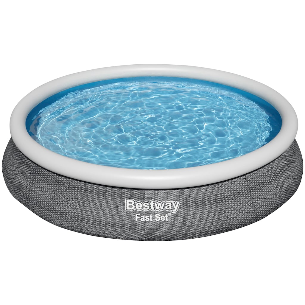Bestway Quick-Up Pool »Pool-Set m. Filterpumpe 457x84cm«, (Set, 3 tlg.)