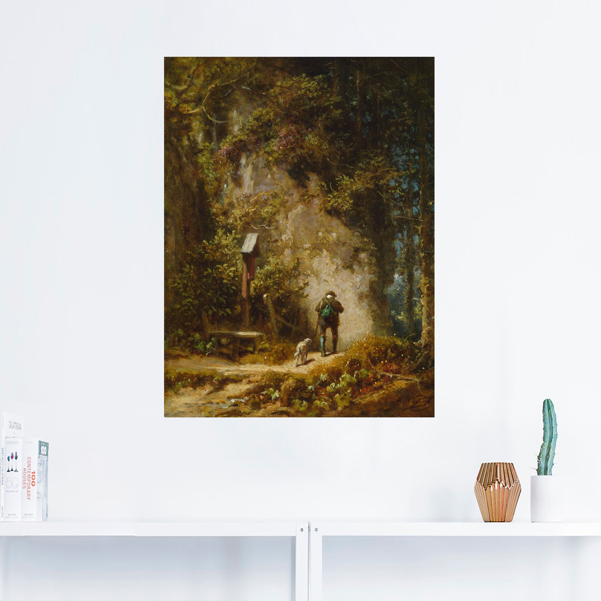 Artland Wandbild »Jäger im Wald«, Mann, (1 St.), als Leinwandbild, Wandaufkleber oder Poster in versch. Größen