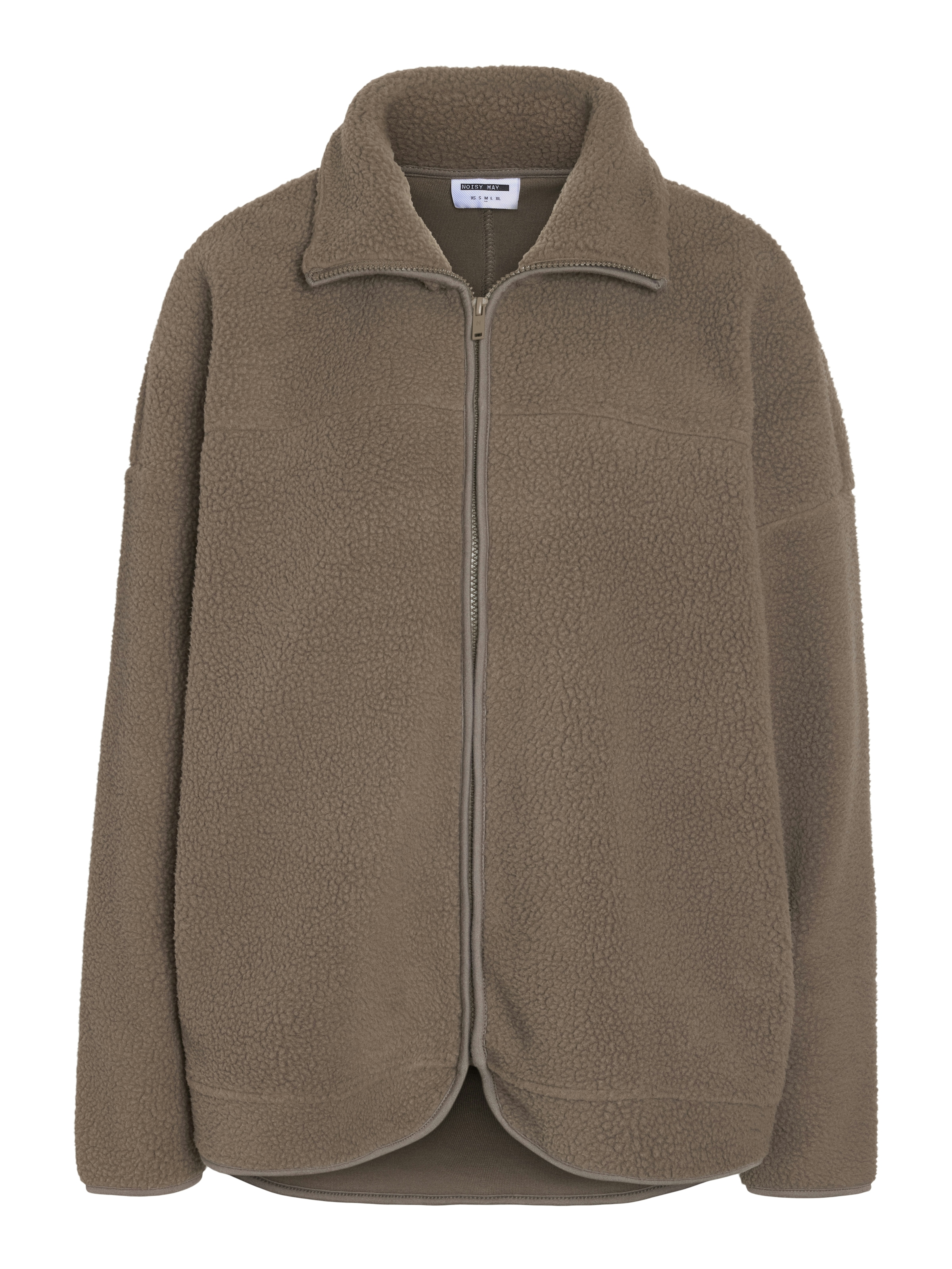 Noisy may Fleecejacke »NMCOZY L/S ZIP SWEATER JRS NOOS« Polyester, relaxed fit