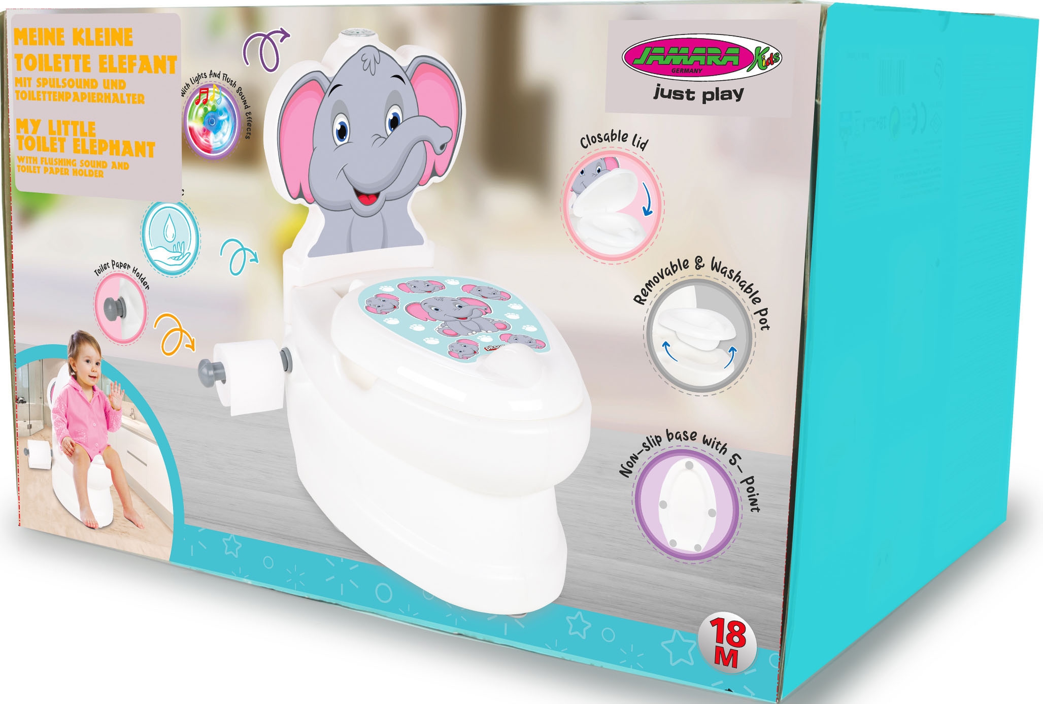 Spülsound und bei »Meine kleine Jamara Elefant«, Toilette, Toilettenpapierhalter Toilettentrainer online mit