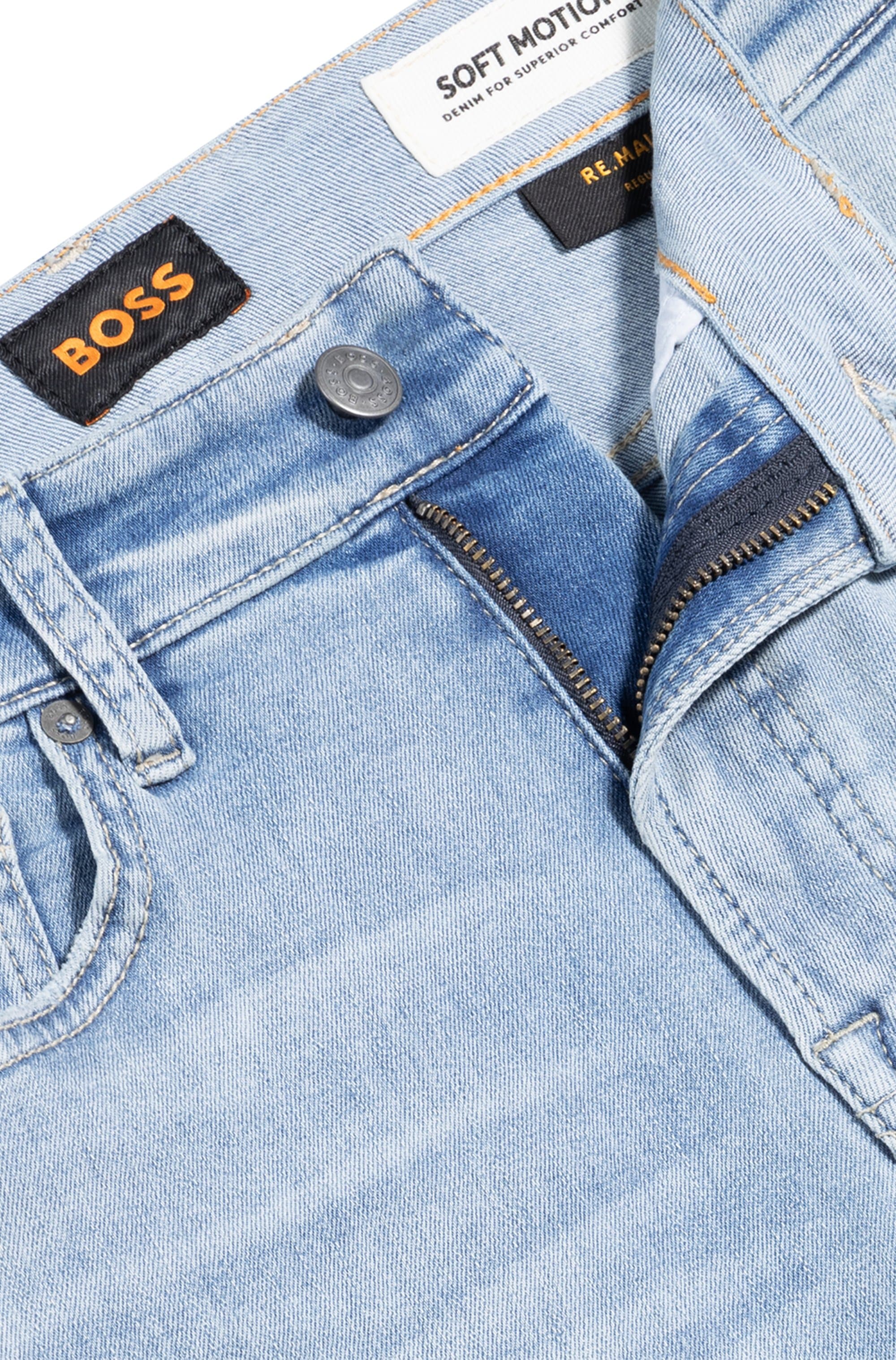 BOSS ORANGE Straight-Jeans »RE.MAINE BO«, mit BOSS-Lederbadge