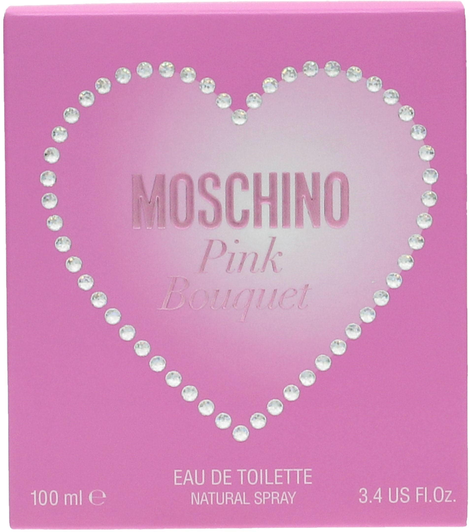 Moschino Eau de Toilette »Pink Bouquet«, Blumig-fruchtiger Duft mit Himbeere, Jasmin, Veilchen und Moschus.