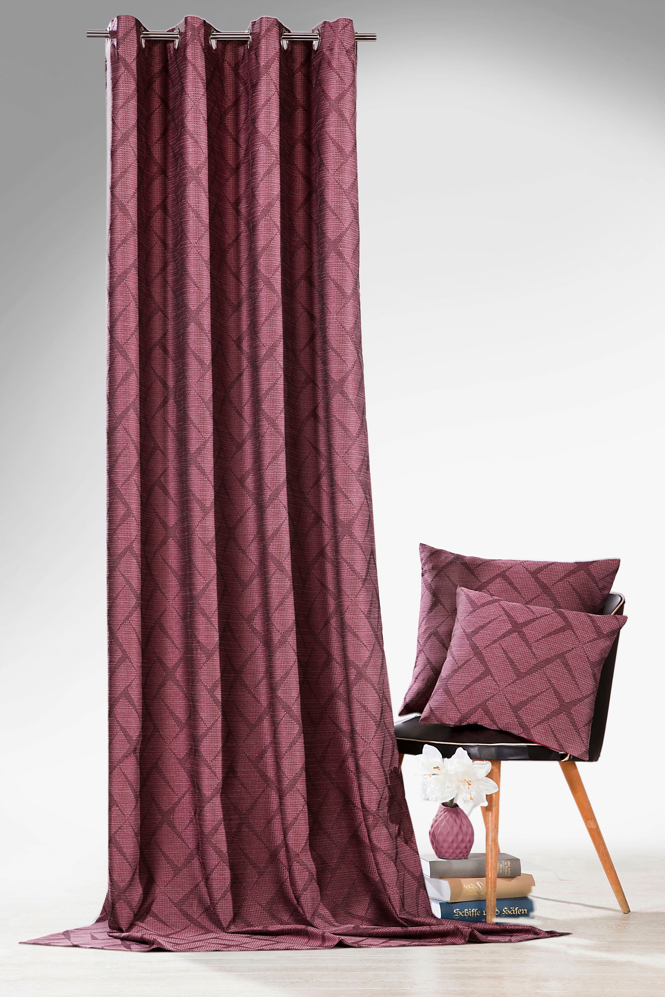 Weckbrodt Vorhang »Jasper«, (1 St.), Jacquard, Ösen, toller 3D-Effekt, blic günstig online kaufen