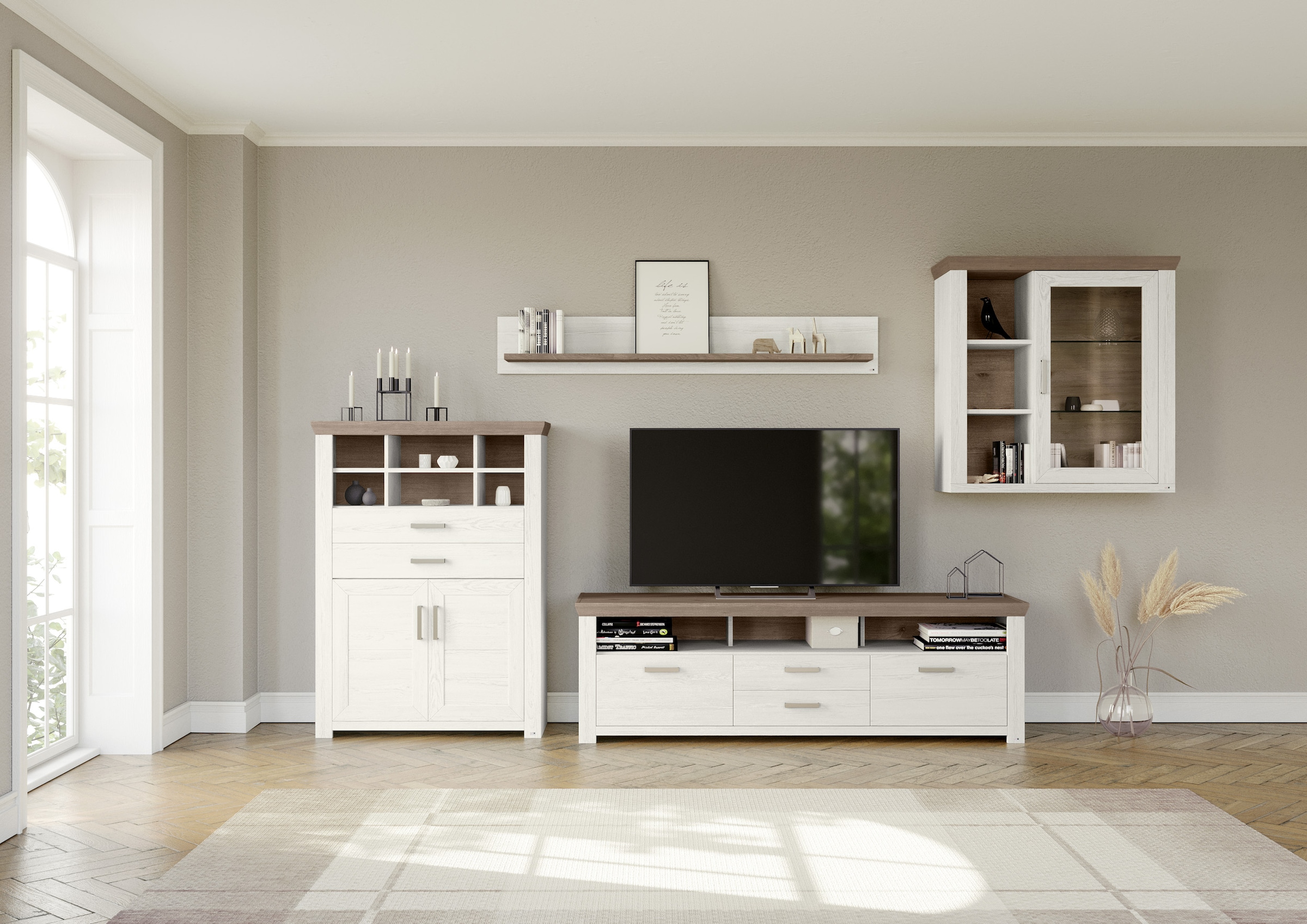 set one by Musterring Wohnwand »York« 4 Stk. tlg. günstig online kaufen