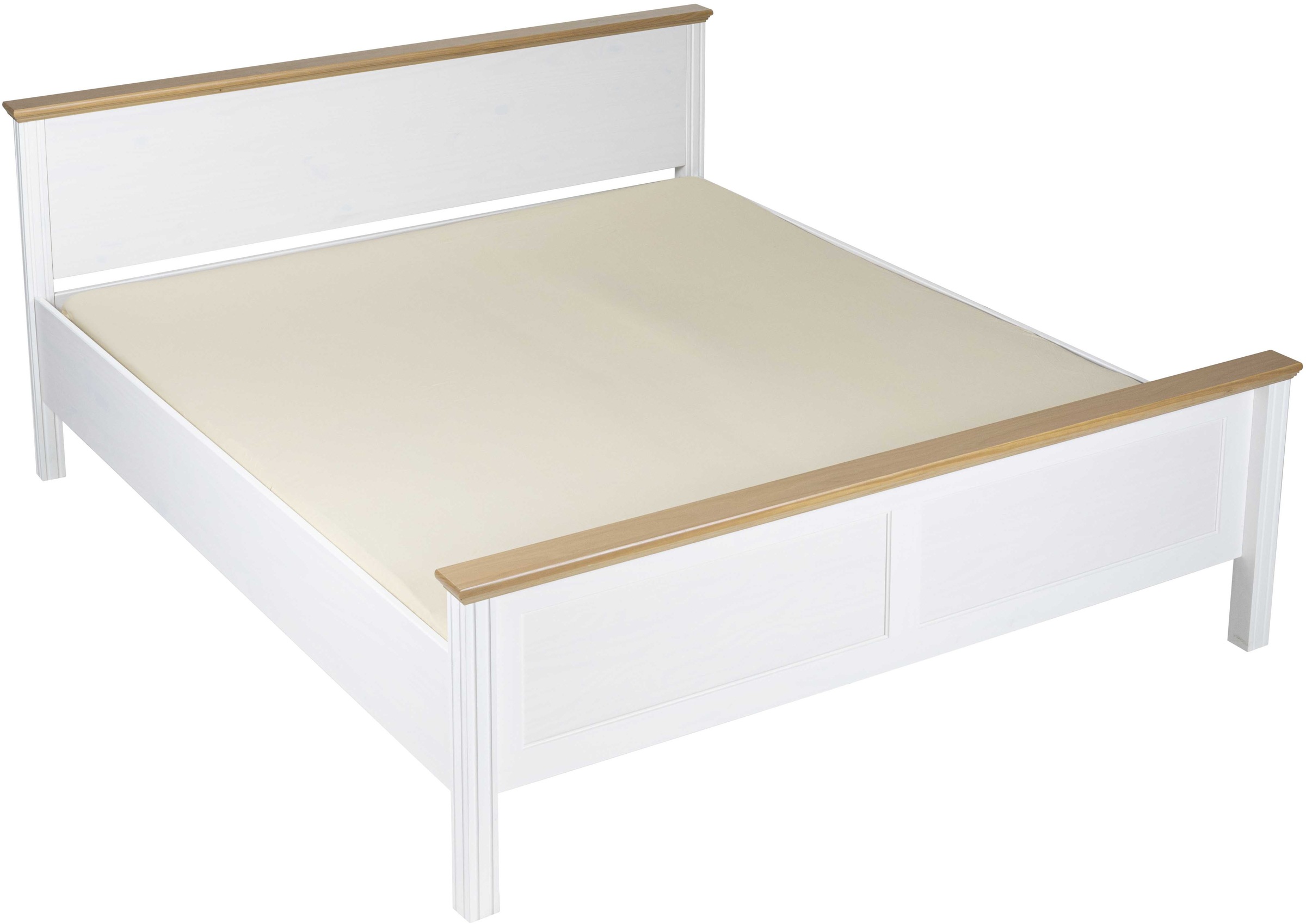 Inter Link Massivholzbett »Bett Maluno« Kiefer Massiv, ohne Lattenrost, 90/ günstig online kaufen