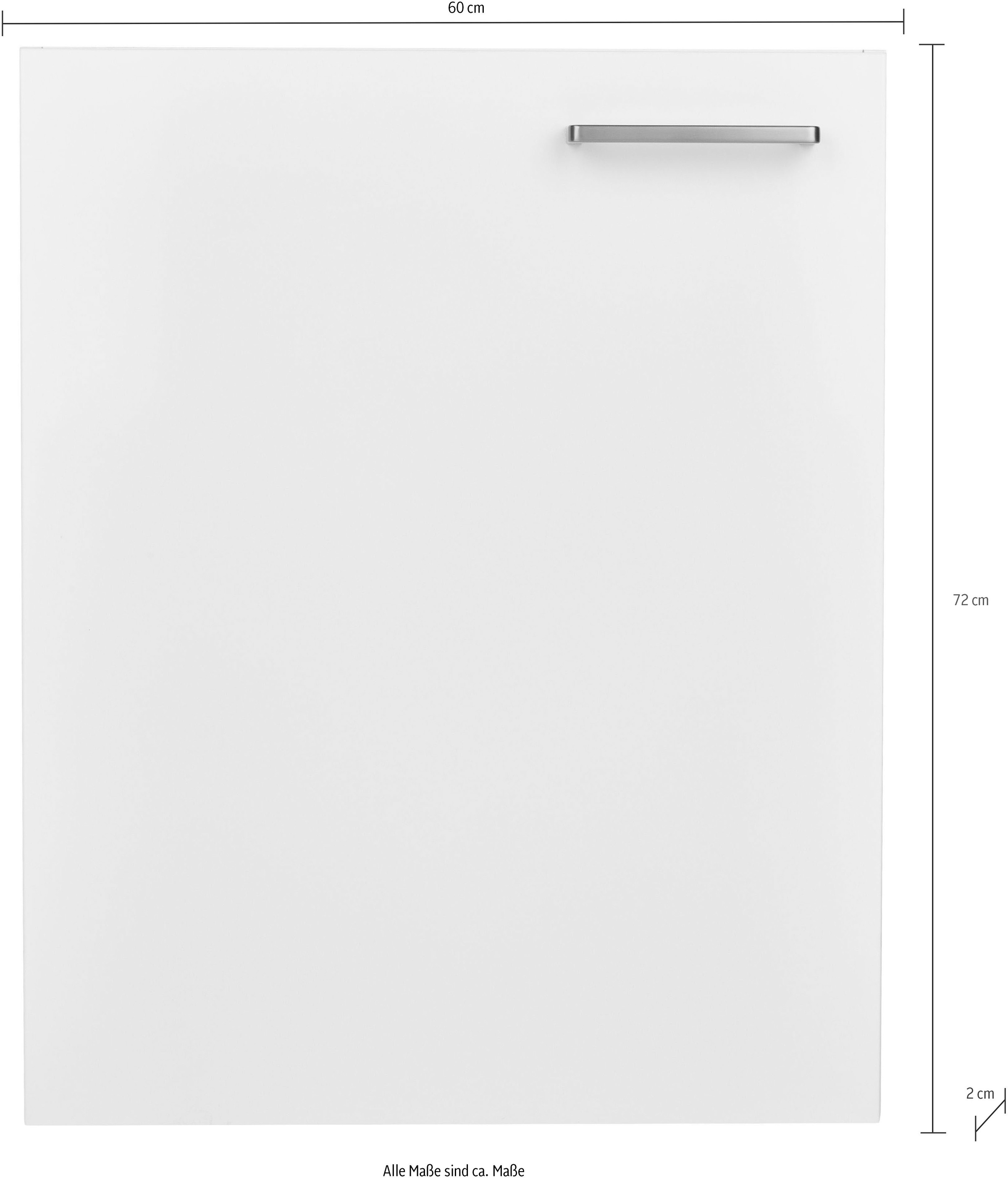 nobilia® Frontblende »"Touch", Ausrichtung wählbar,« für integrierte Kühlgeräte und Waschautomaten, Breite 60 cm