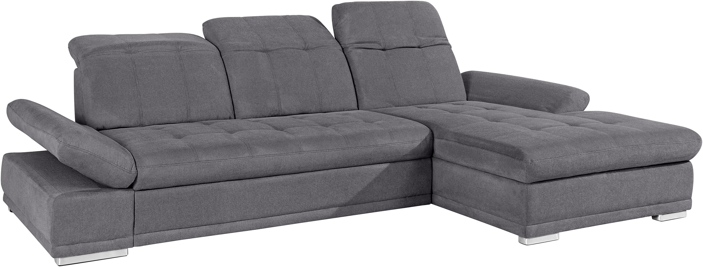 COTTA Ecksofa »Holiday L-Form mit Sitztiefen-, Armteil- und Kopfteilverstellung«, wahlweise mit Bettfunktion & Bettkasten