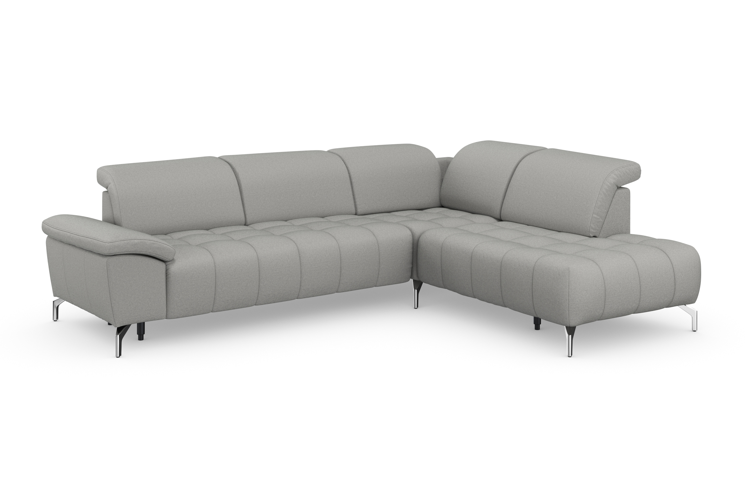 sit&more Ecksofa »Cool L-Form«, wahlweise mit Kopfteilverstellung und Vorziehsitz, motorisch