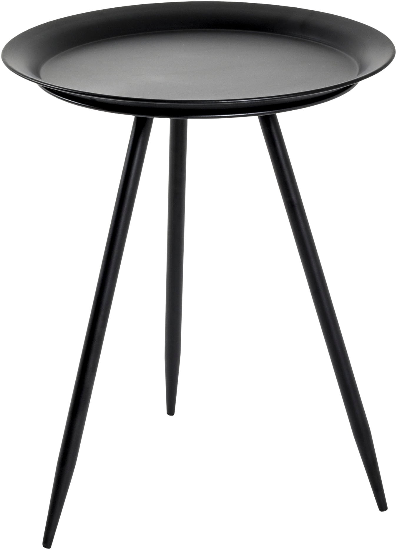 HAKU Beistelltisch »Sofatisch, Wohnzimmertisch« 1 Stk. tlg. rund - aus Metall Schwarz - Ø/H 38/47 cm