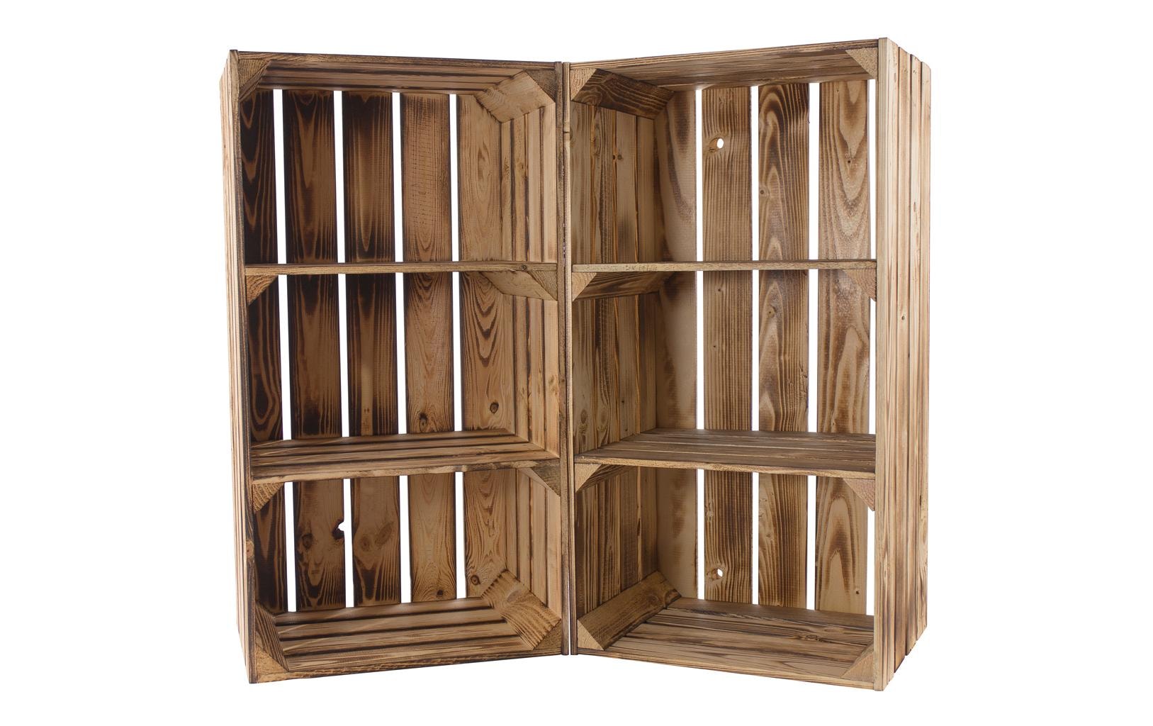 Holz Zollhaus Regal »Vintage geflammt 40 x 75 cm«