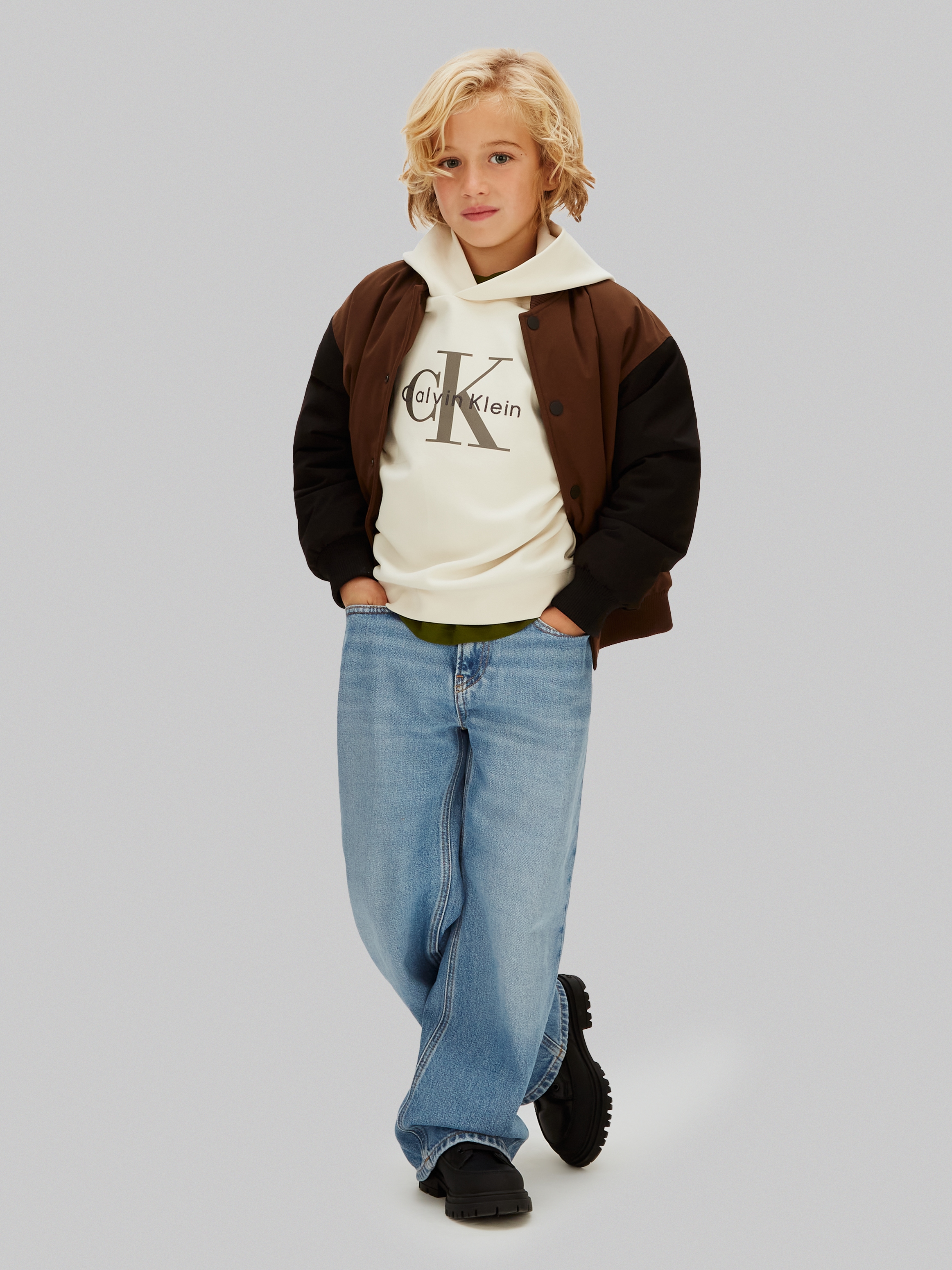 Calvin Klein Jeans Kapuzensweatshirt , Regular fit, für Kinder bis 16 Jahre
