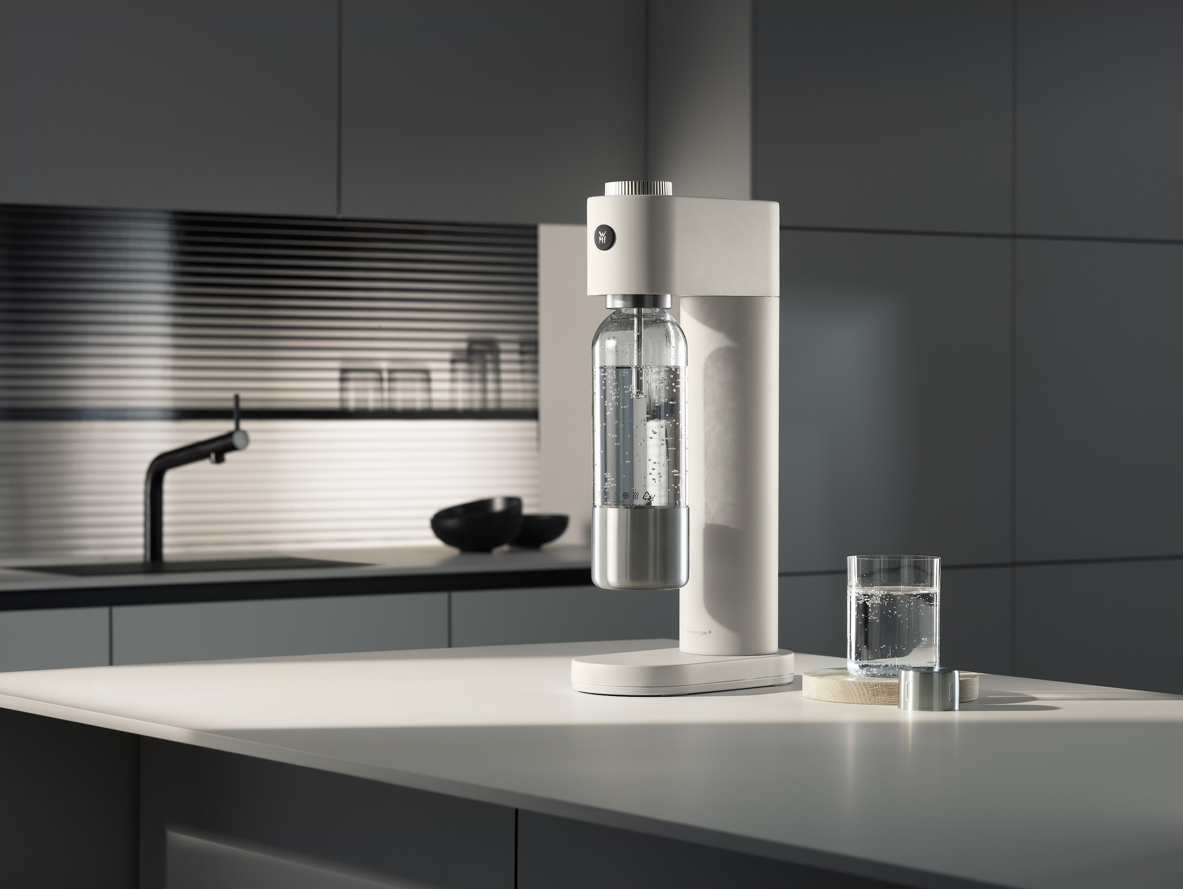WMF Wassersprudler »Element One« 3 Sprudelgrade, vollautomatisches Sprudeln, Cromargan Edelstahlgehäuse