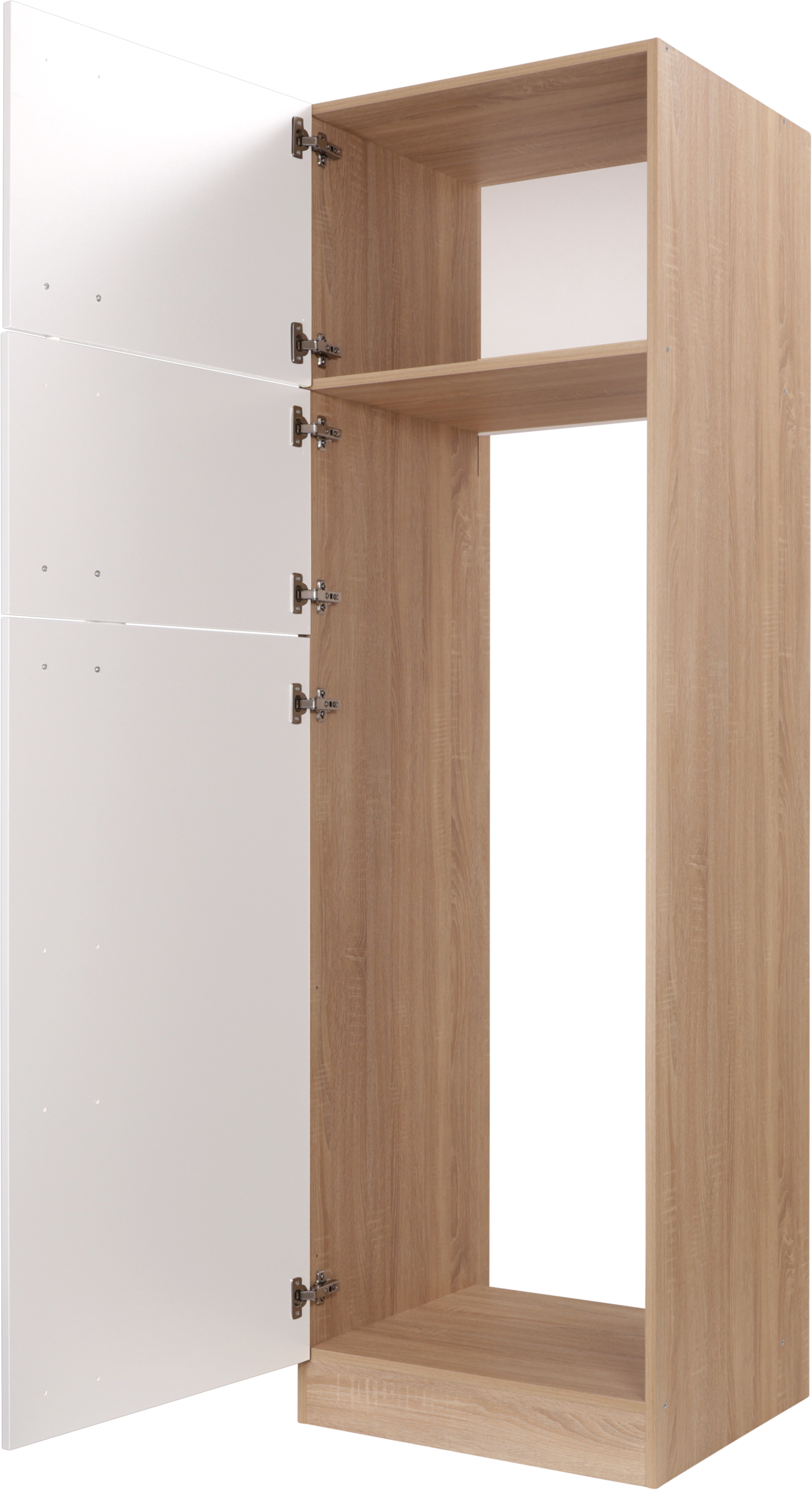 RESPEKTA Kühlumbauschrank »Merle« Breite 60 cm, Türen wechselseitig anschlagbar, Höhe 200 cm