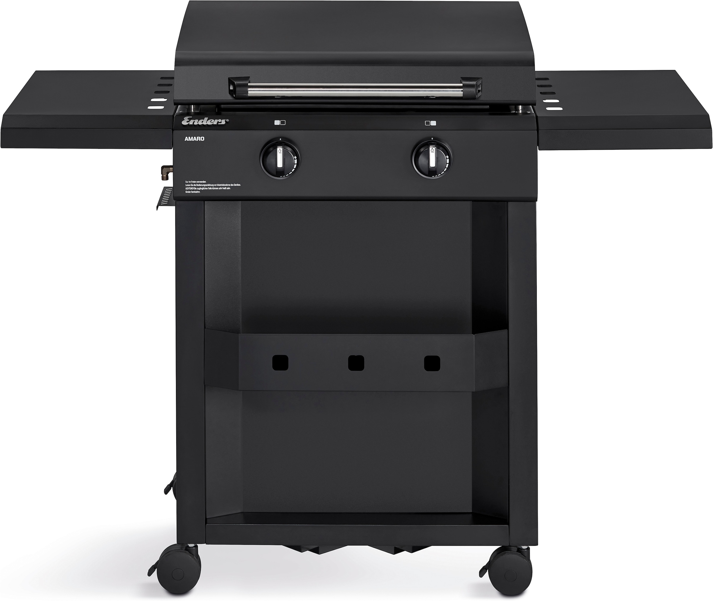 Enders® Gasgrill »Amaro 2« Planchagrill, mit Ablage, Klappbarer Seitentisch, Grillrost Edelstahl