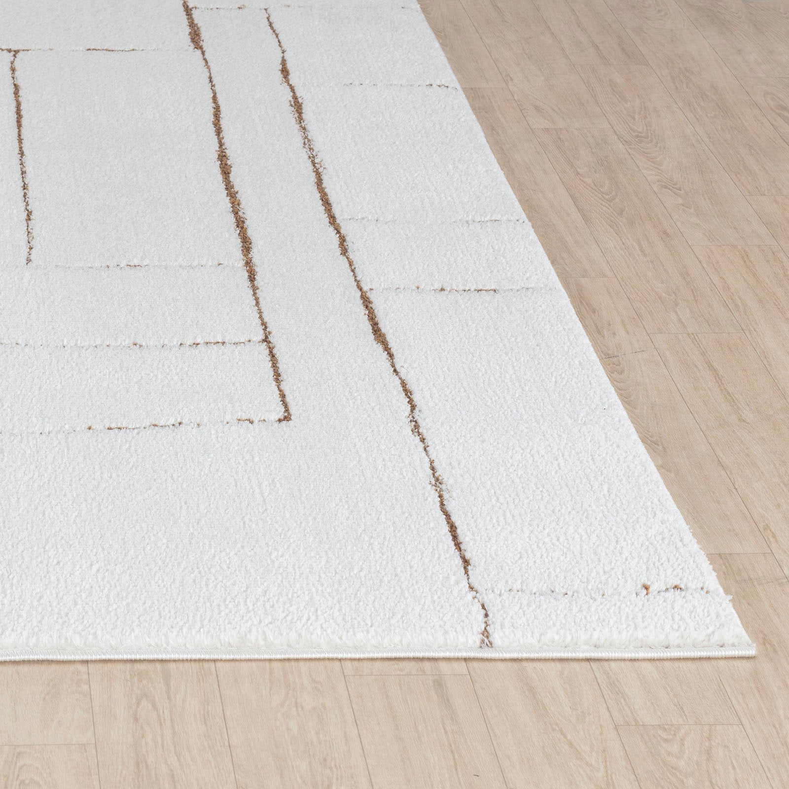 Livabliss Teppich »BUSAN«, rechteckig, 14 mm Höhe, Skandi Design, Modern Boho Kurzflor Wohnzimmerteppich, Schlafzimmer