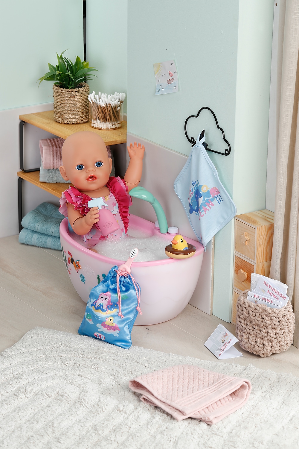Baby Born Puppen Accessoires-Set »Badespaß Set« passend für Click & Play BABY born Puppen