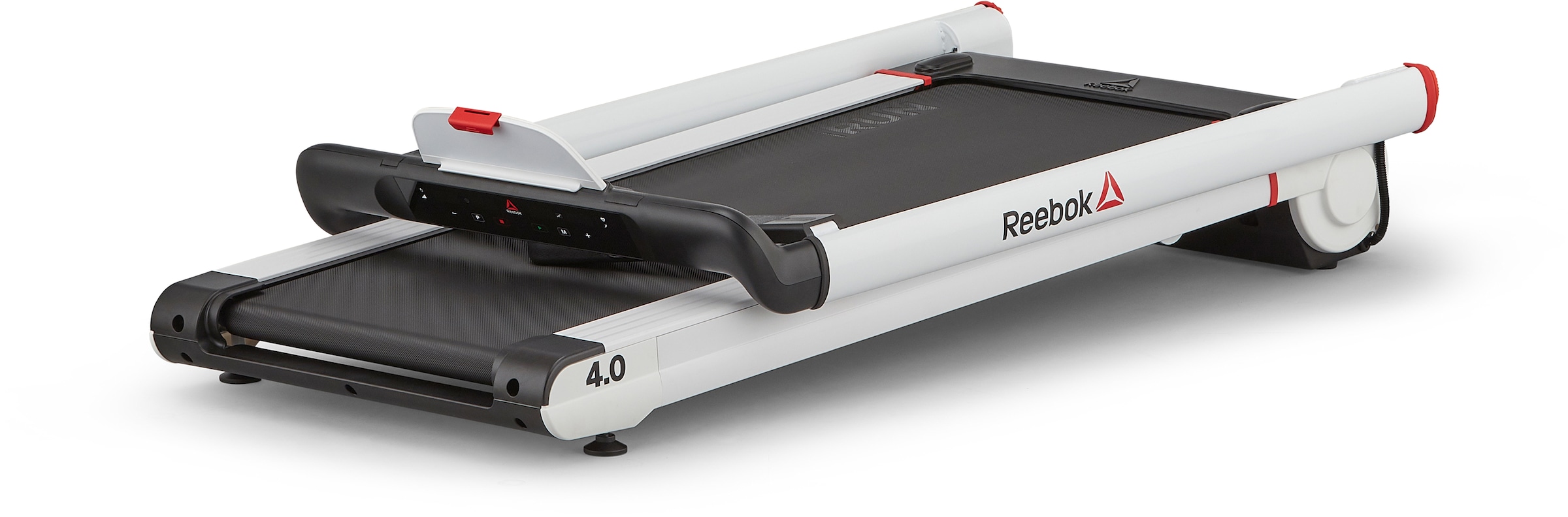 Reebok Laufband »i-Run 4.0«, (im Ultra-Kompakt Faltdesign, mit Tablet-/Handyhalterung), bis max. 16 km/h, klappbar