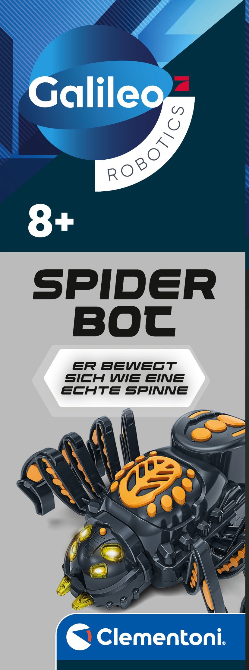 Clementoni® Robotertier »Galileo Robotics, SPIDER Bot« mit Licht