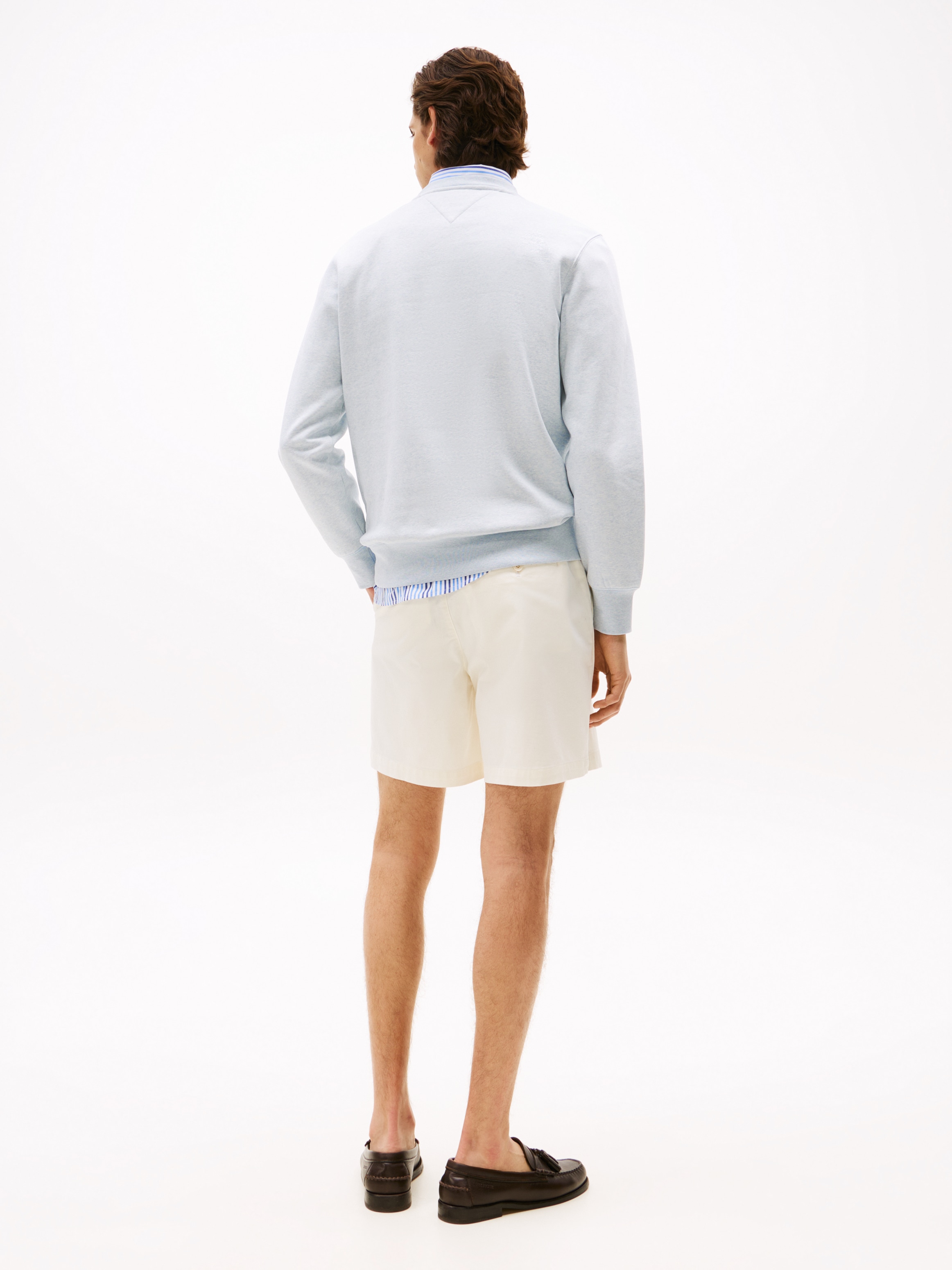 Tommy Hilfiger Sweatshirt »TOMMY LOGO«, unifarben, casual, regular fit, Baumwollmix, Rundhals
