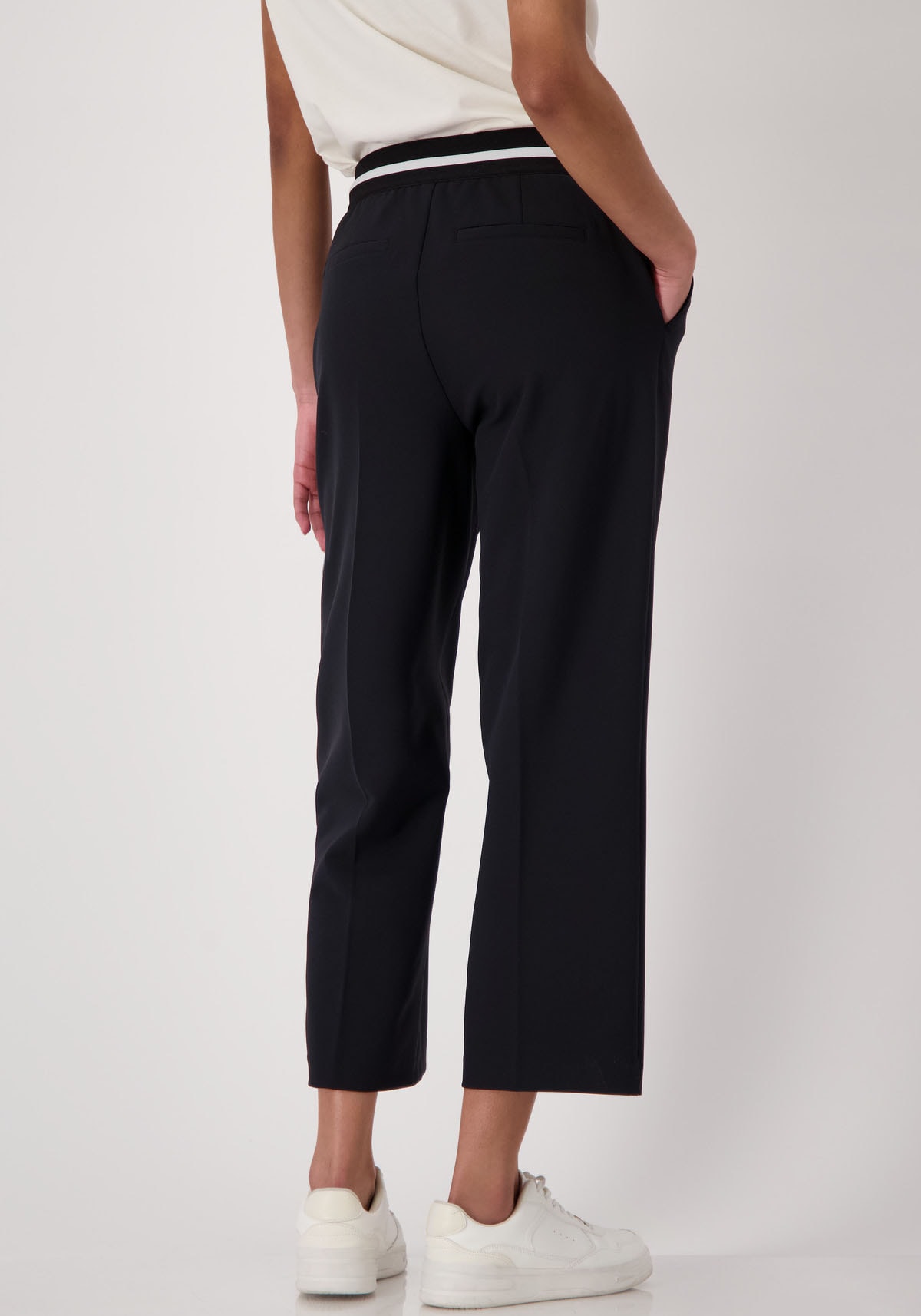 Monari Culotte, mit Streifenbündchen